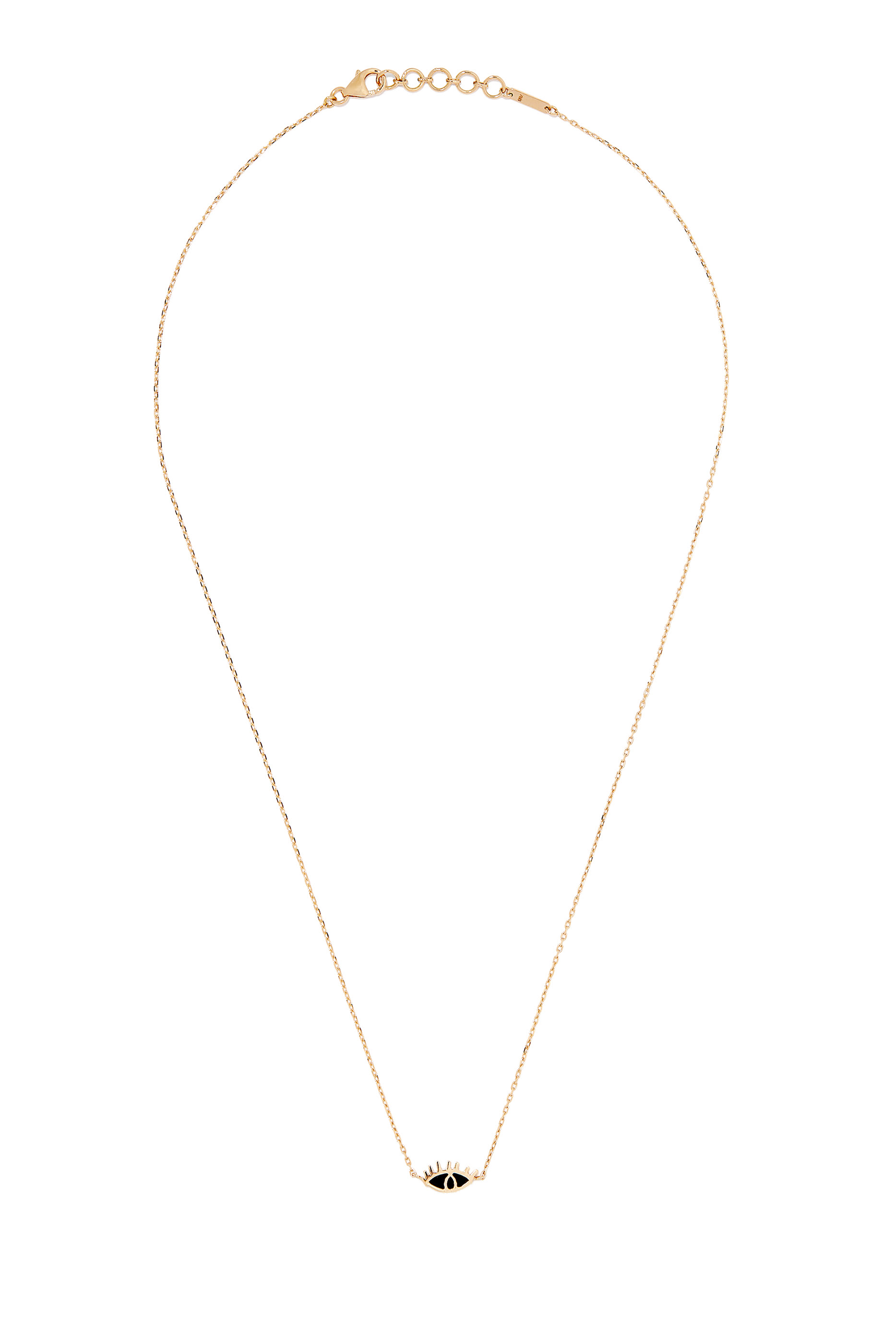 Yellow Gold Eye Necklace