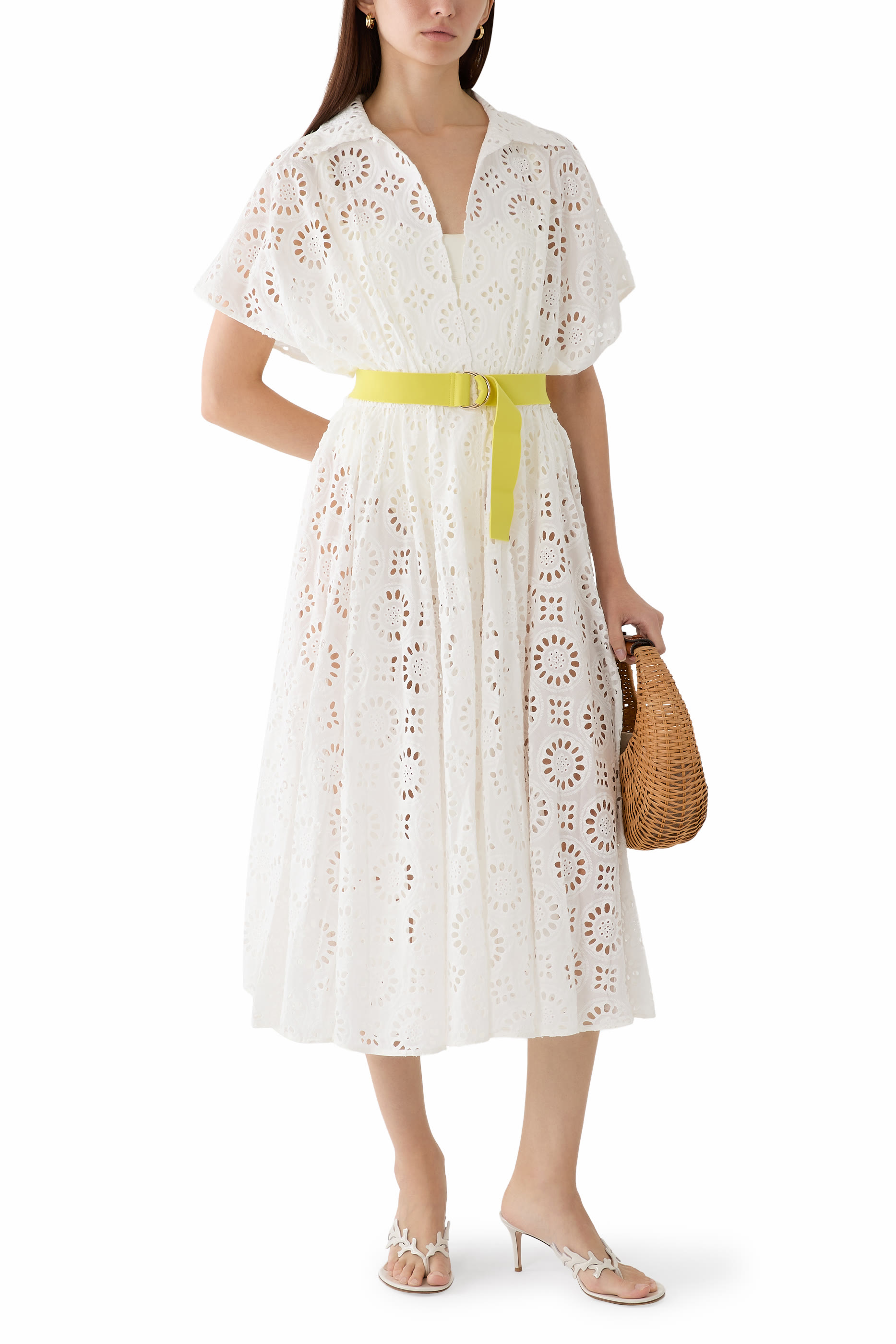  Oversized Sleeveless Flared Dress 