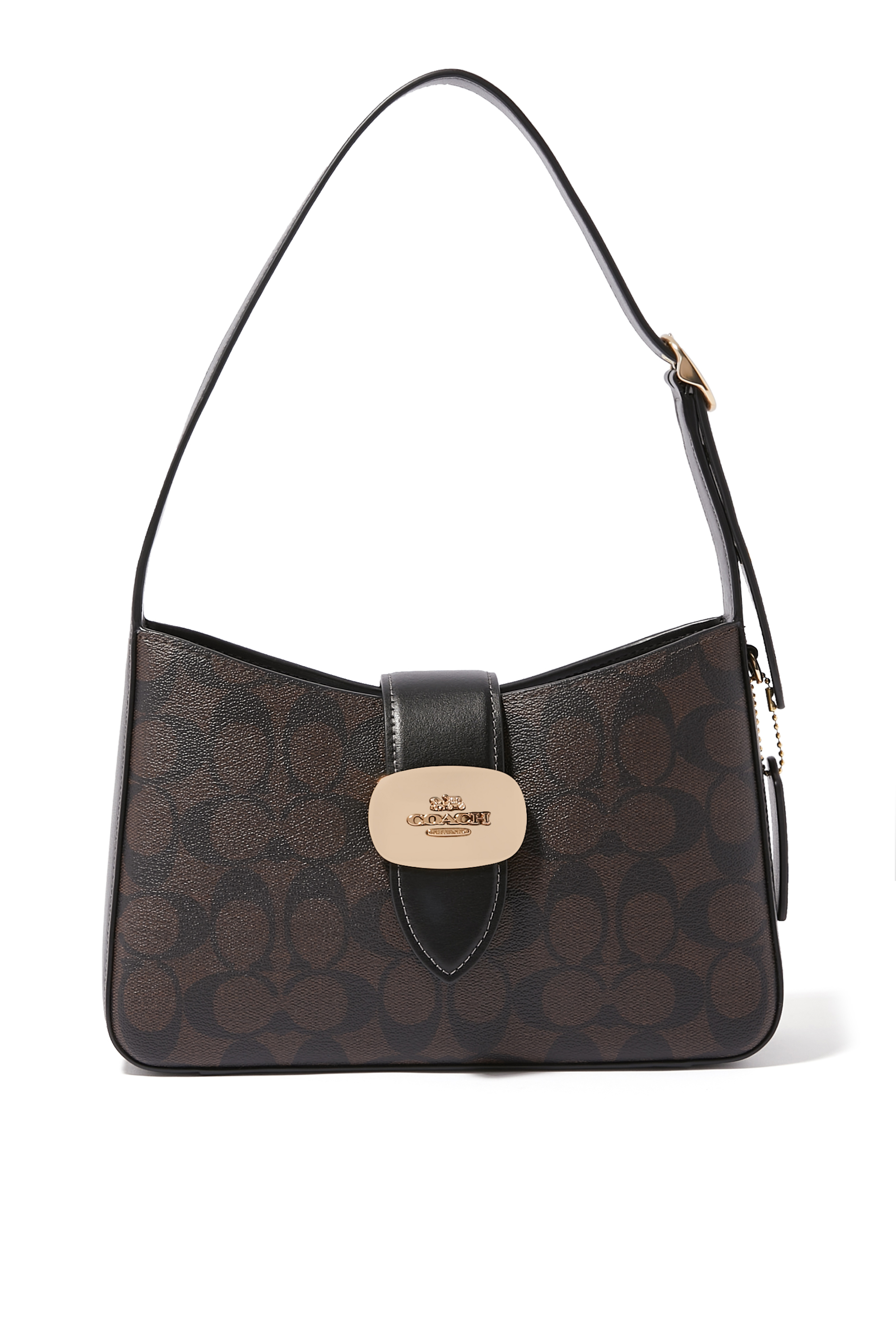 Eliza Signature Canvas Shoulder Bag