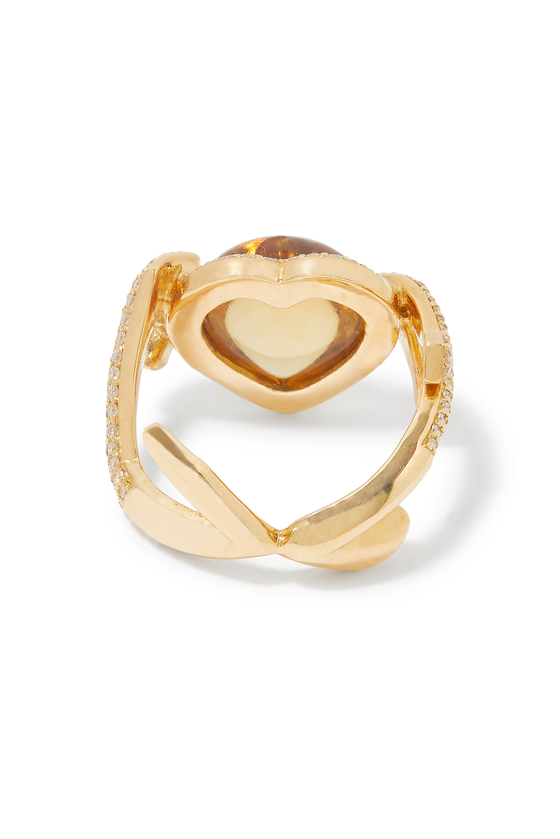 Taim Love Ring, 18k Yellow Gold, Diamonds & Topaz