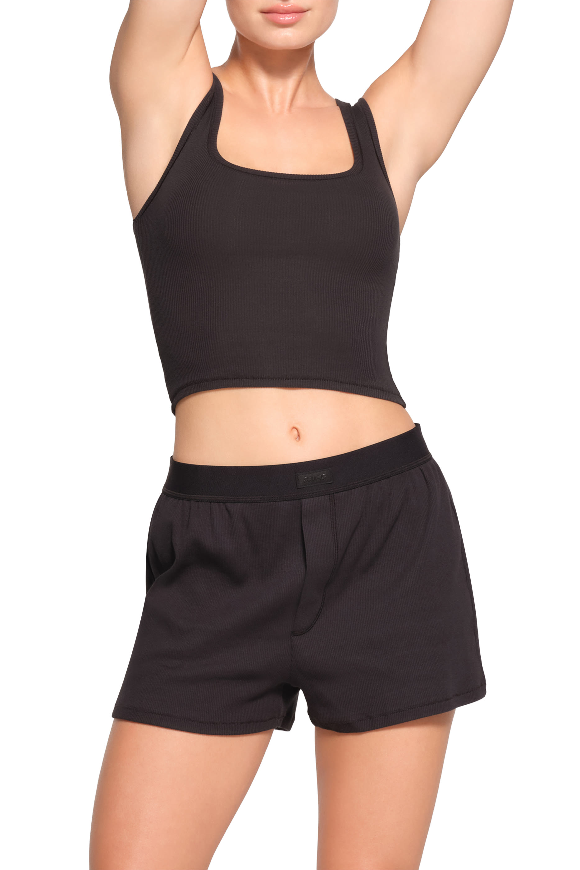 Cotton Rib Loose Boxers