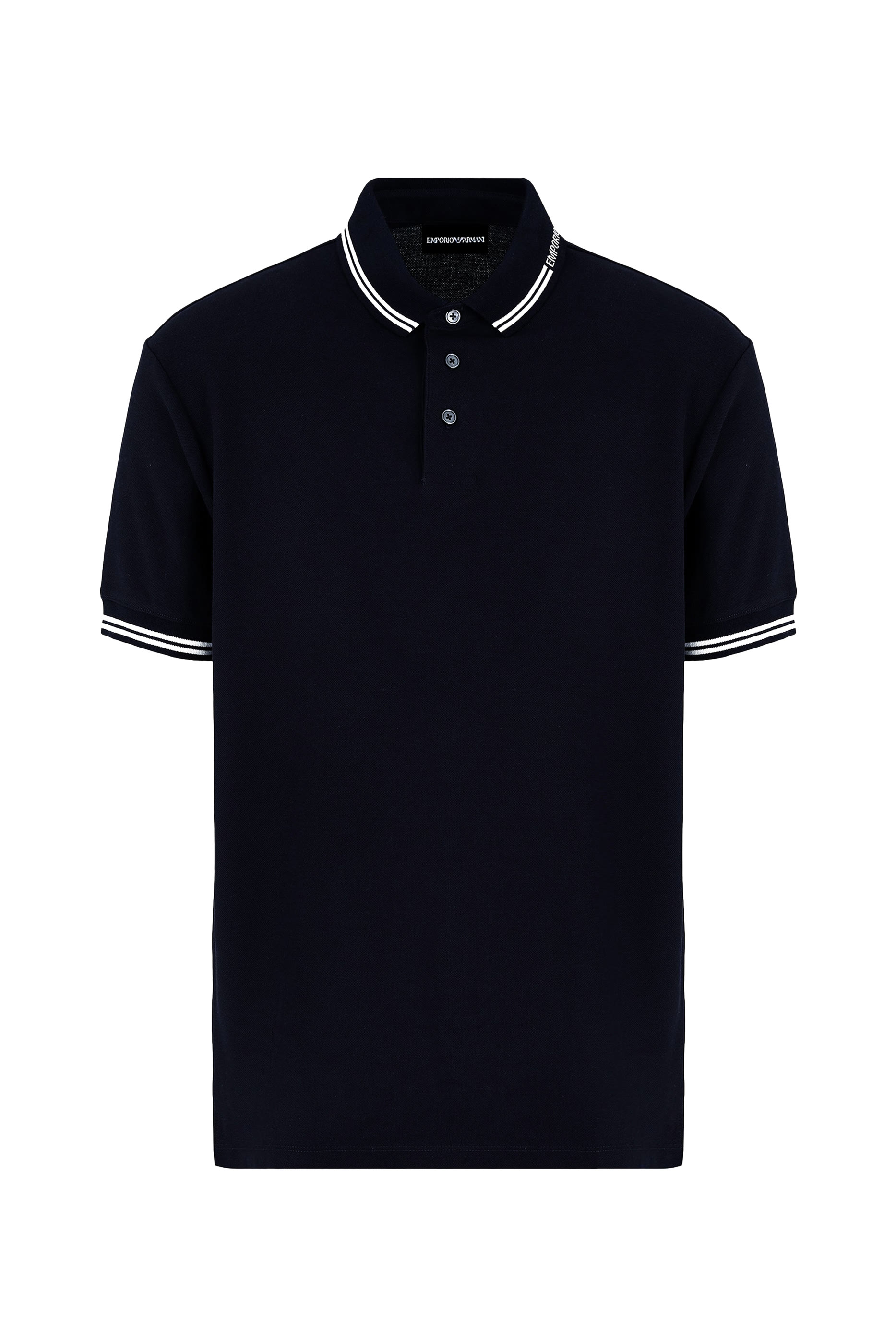 Jersey Polo Shirt with Placed Logo