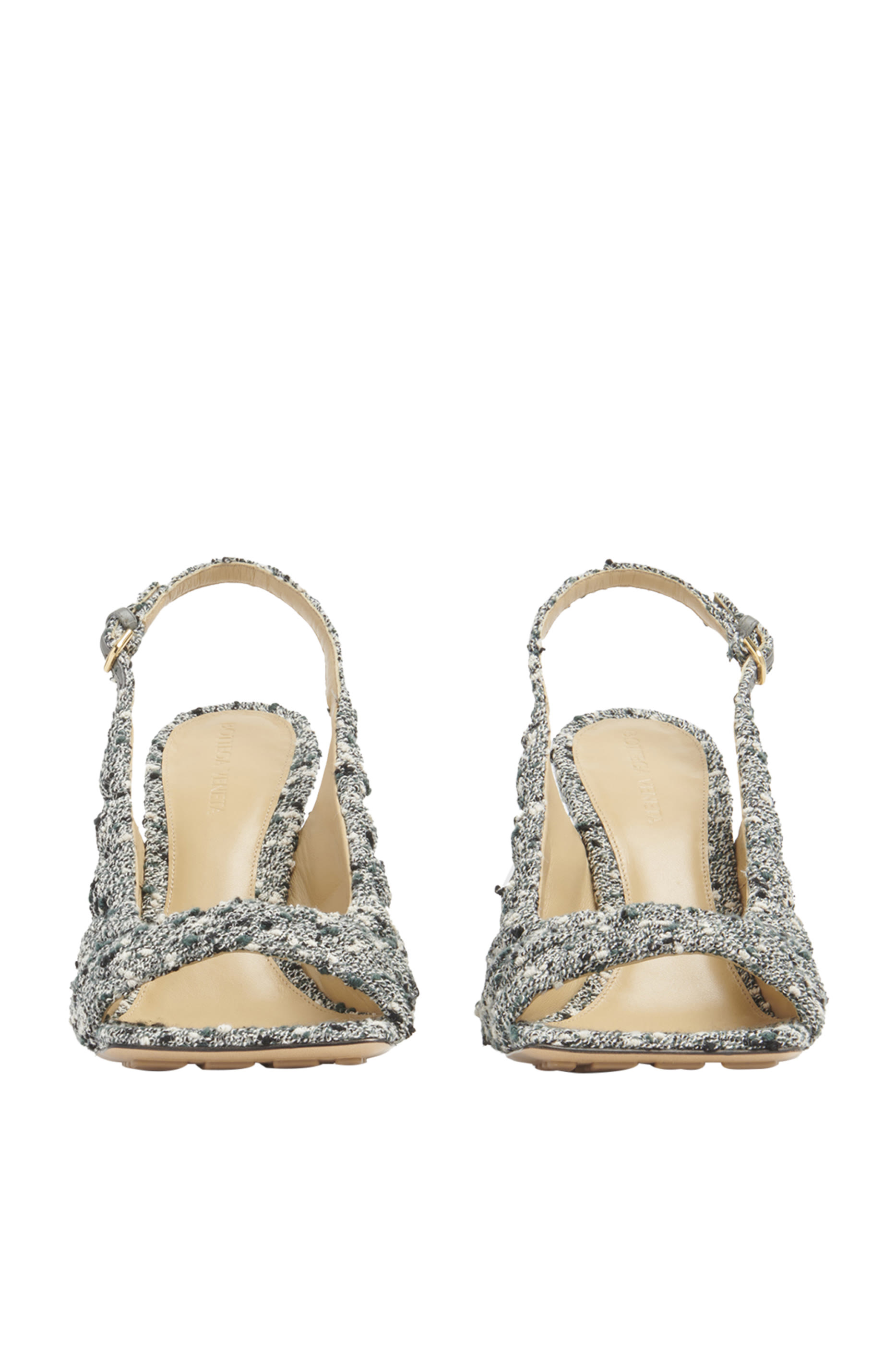 Padded 90 Boucle Slingback Sandals
