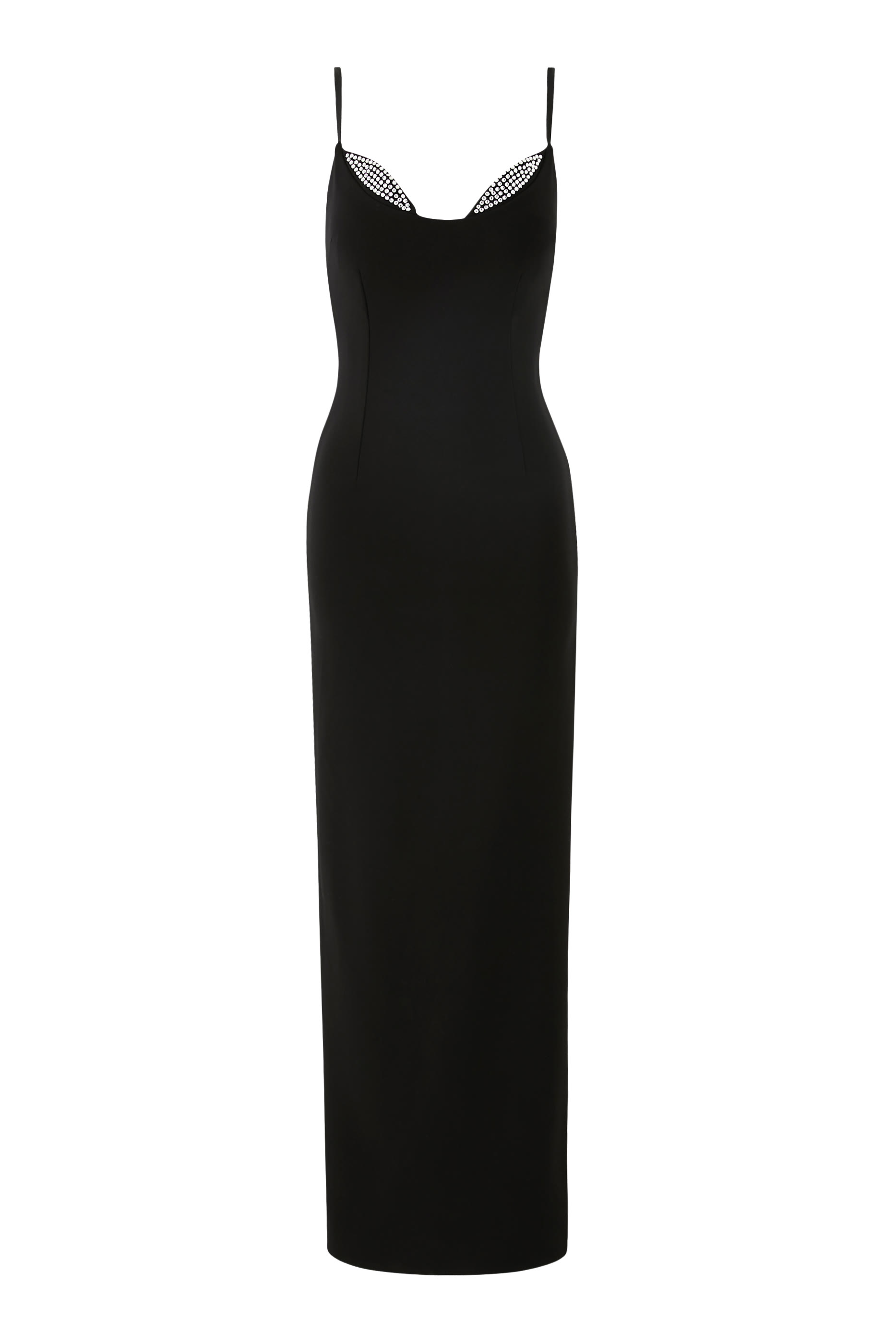 Ponte Embellished Cup Gown