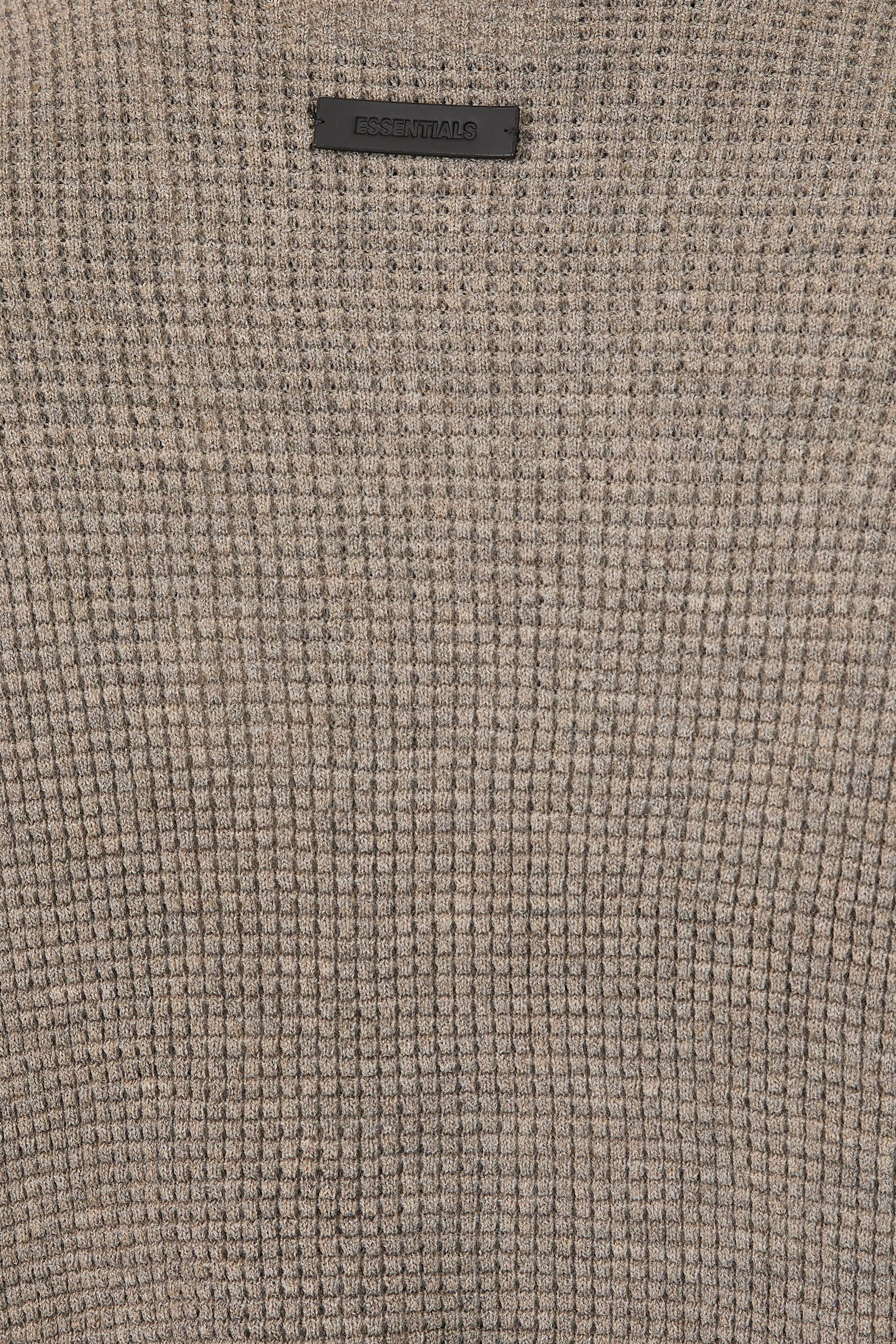  Waffle Short Sleeve Sweater 