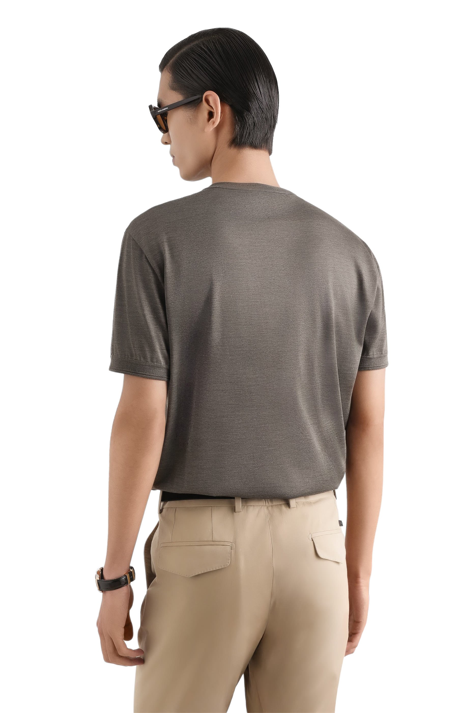 Short Sleeves Silk T-Shirt