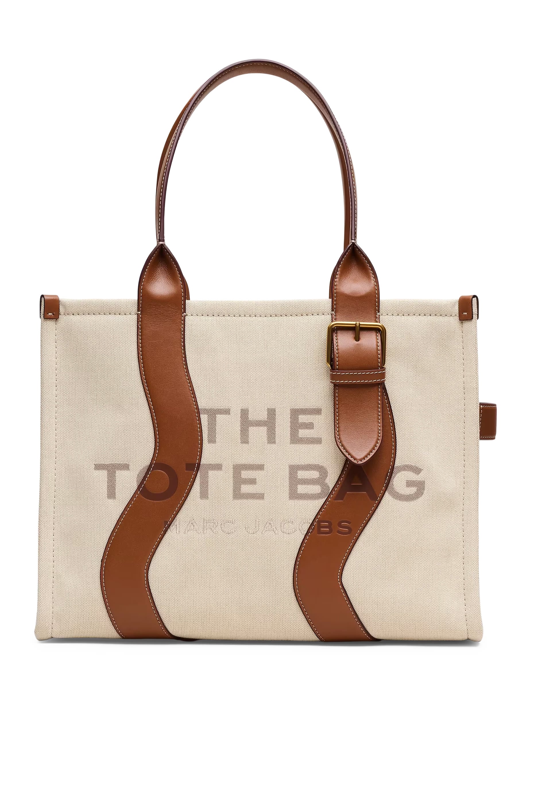 Wavy Canvas Large Tote Bag