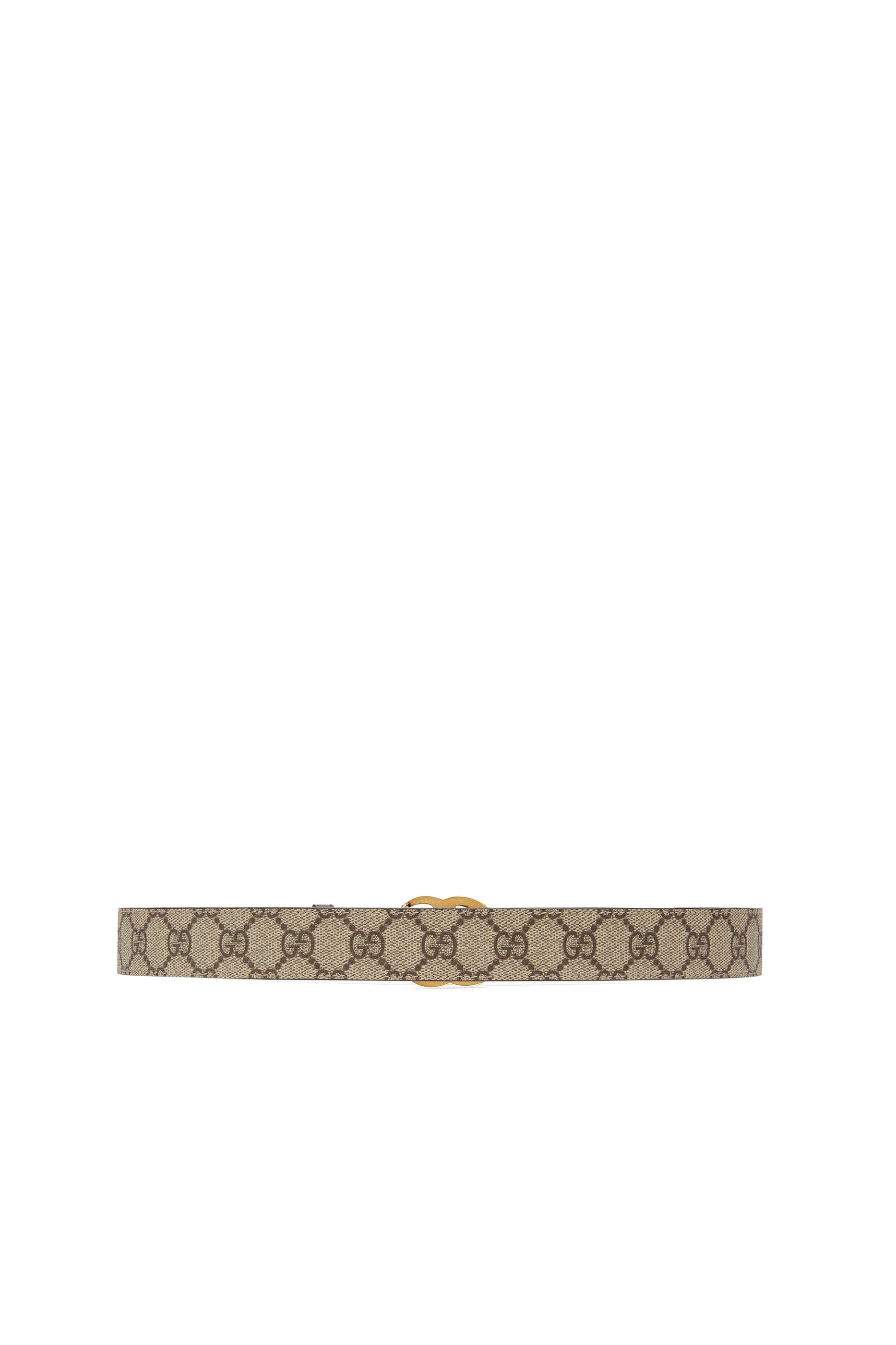 Double-G Buckle GG Leather Belt