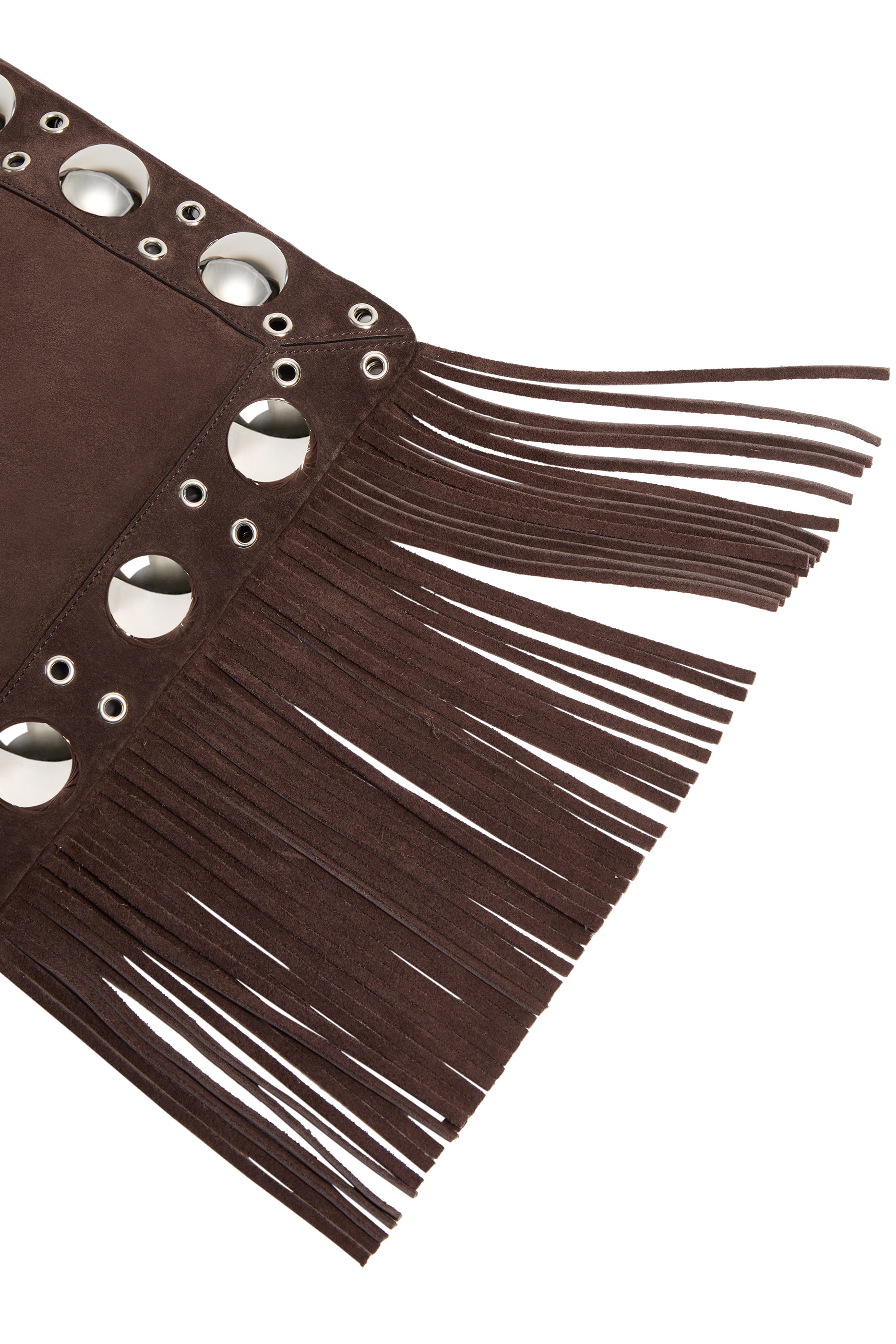 Nellcôte Suede Shoulder Bag with Fringes