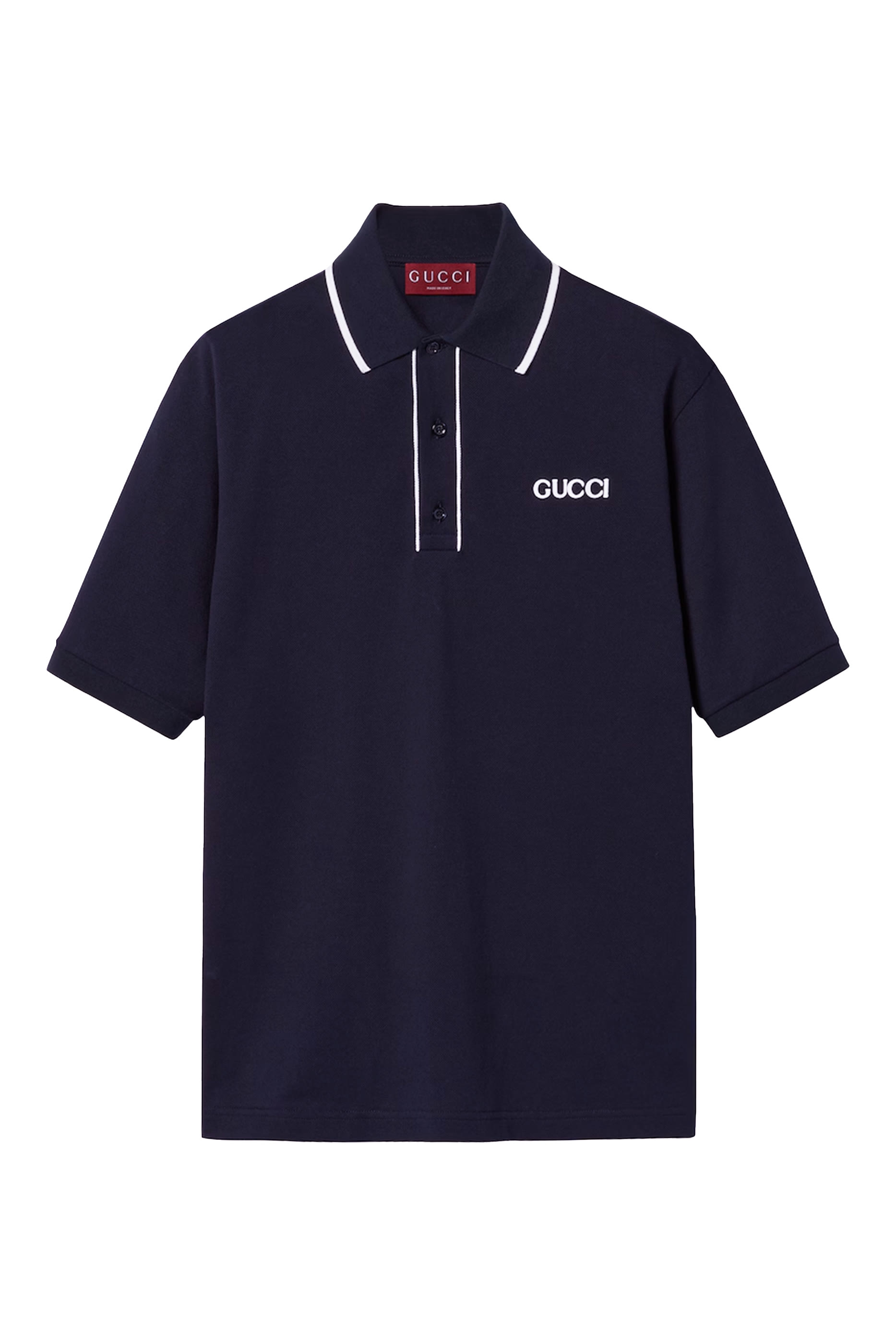 Embroidered Cotton Piquet Polo Shirt