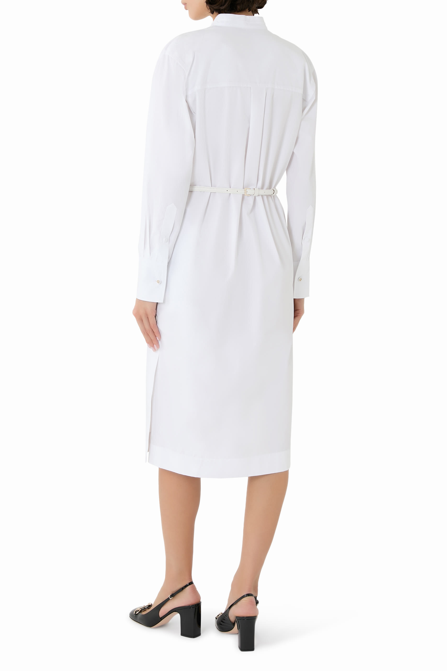 Cotton Poplin Shirt Dress