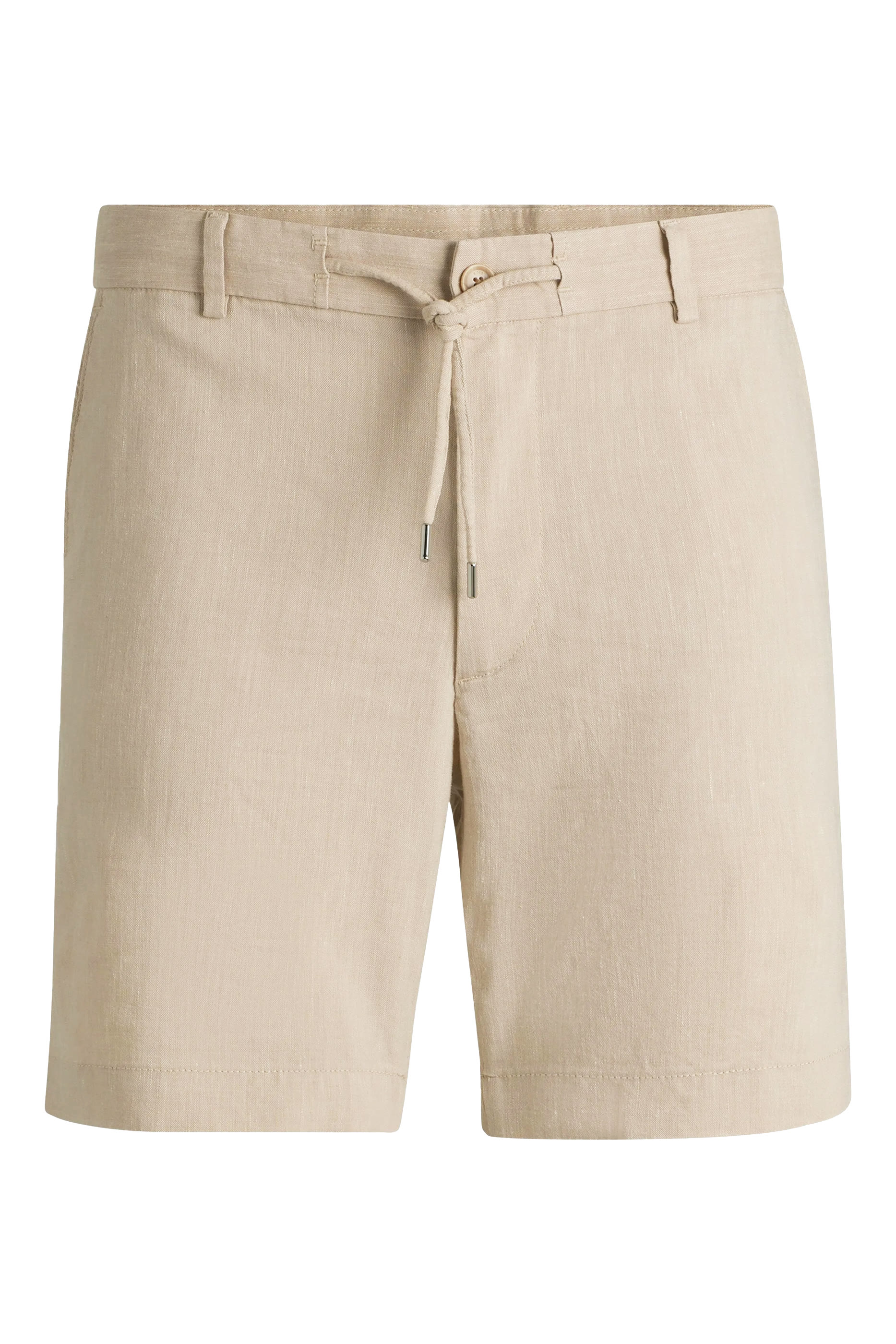 Drawcord Linen Blend Shorts
