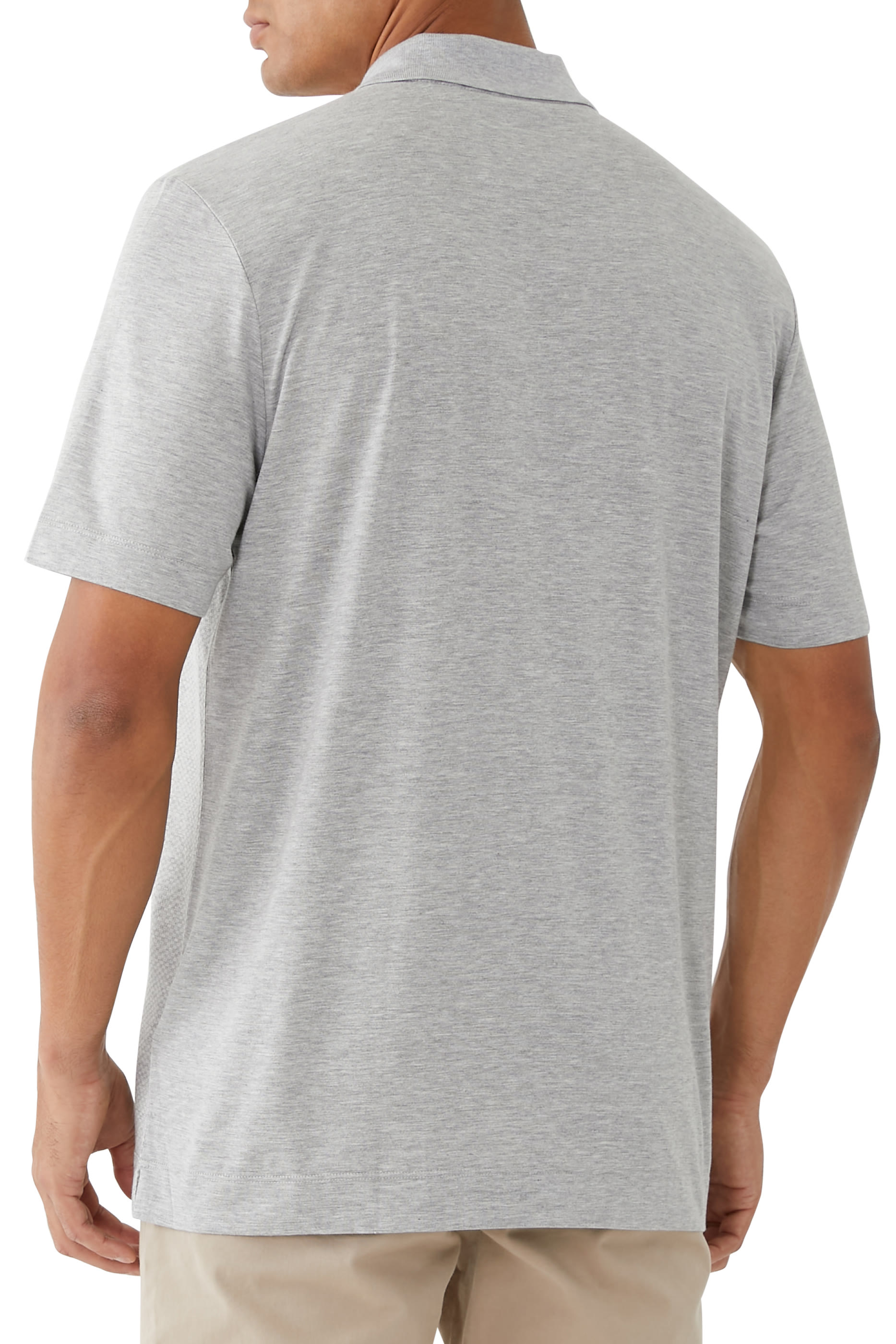 Regular Fit Cotton Blend Polo T-Shirt