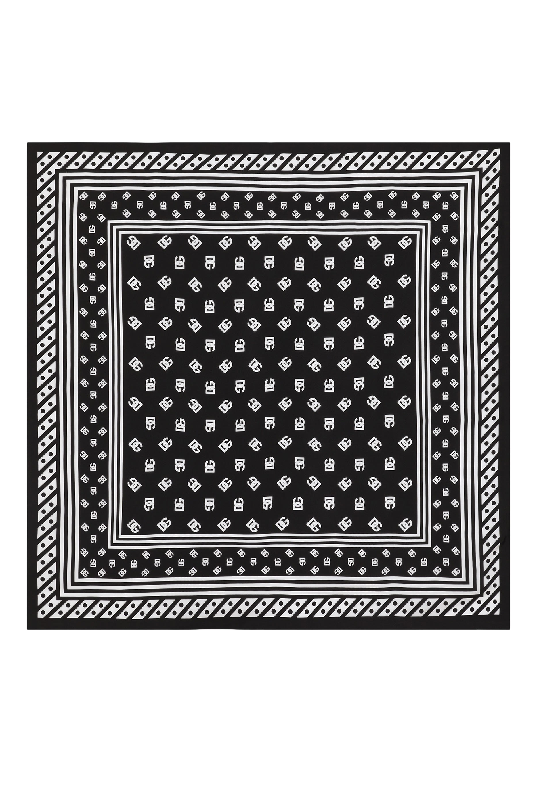 All-Over DG Logo Print Twill Scarf