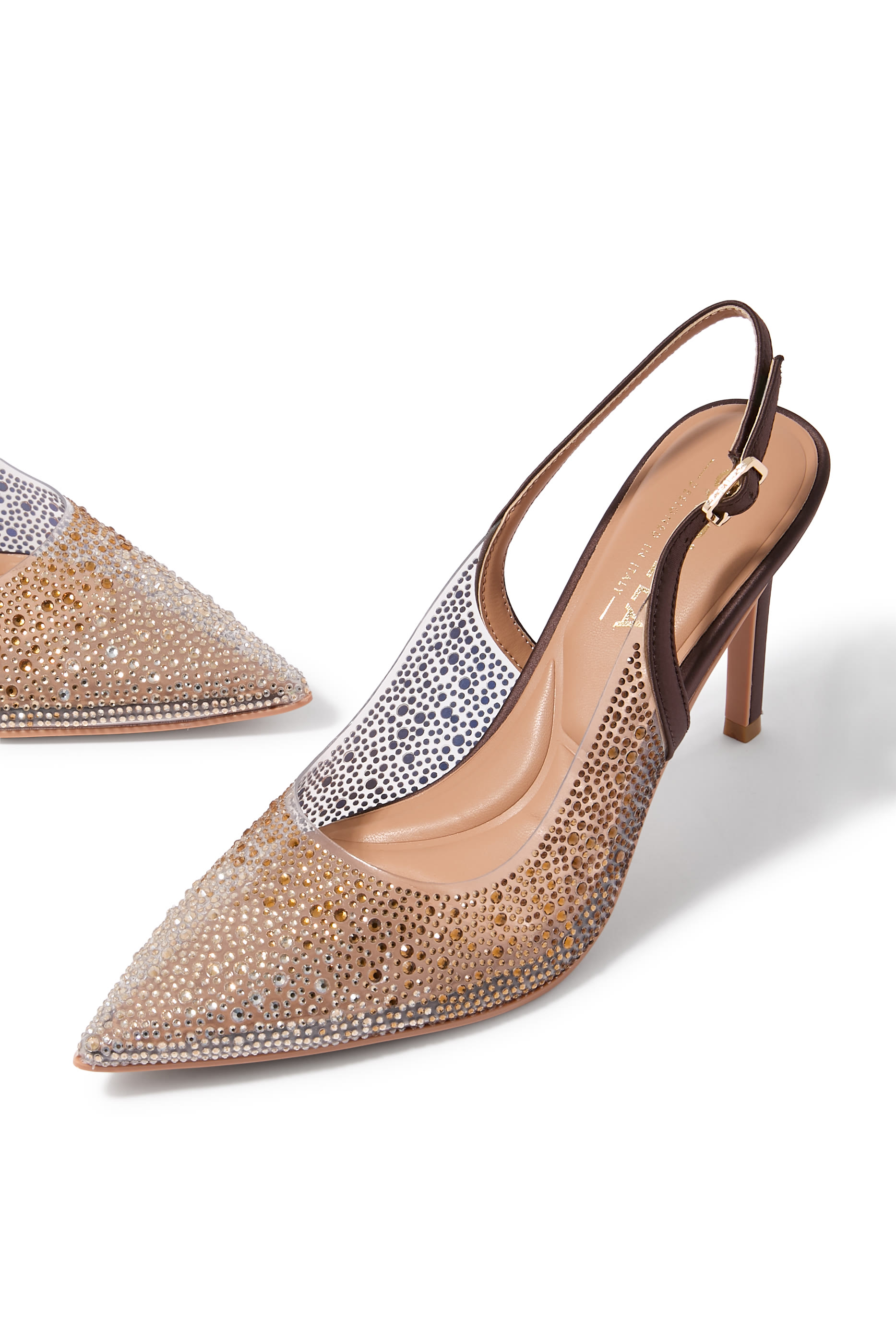 Carvela 100 Positano Vinyl Sling Back Pumps