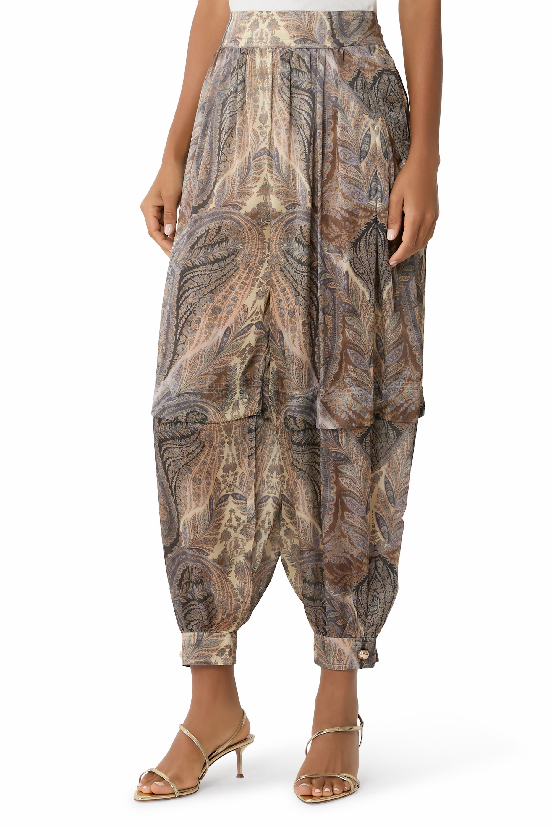 Hypnotic Silk Harem Pants