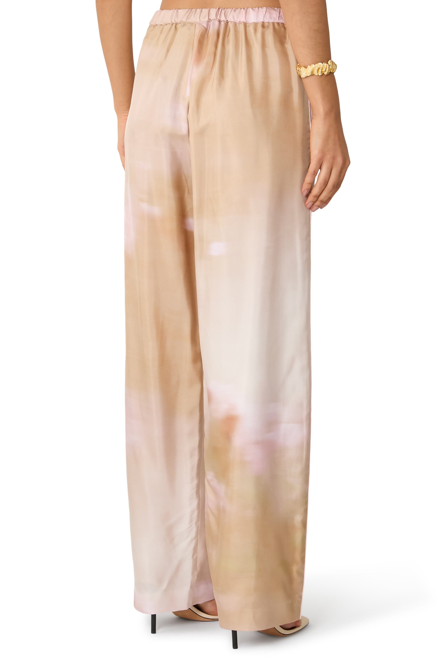 Wide Leg Casual Trousers