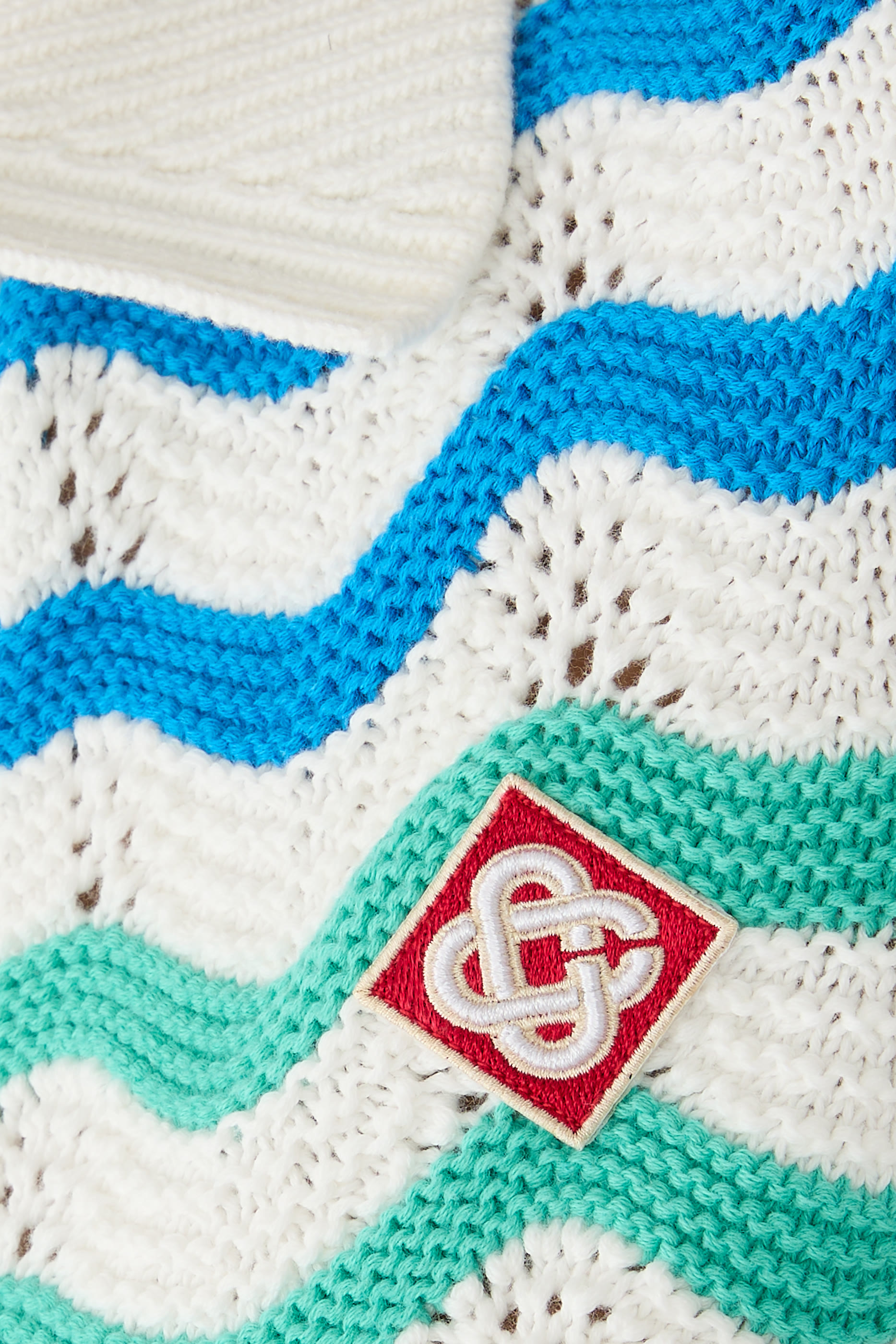 Gradient Wave Crochet Top