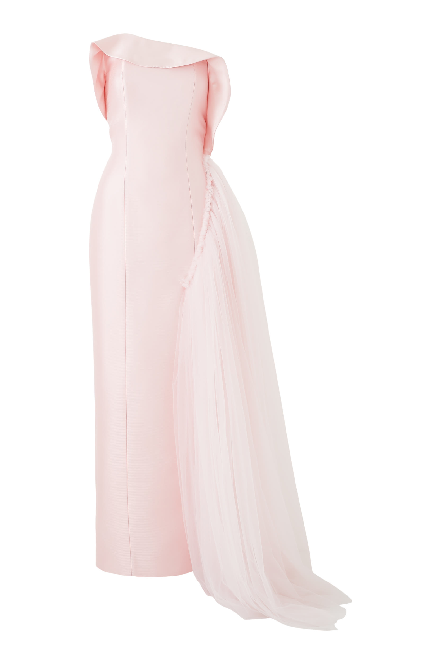 Strapless Asymmetric Gown