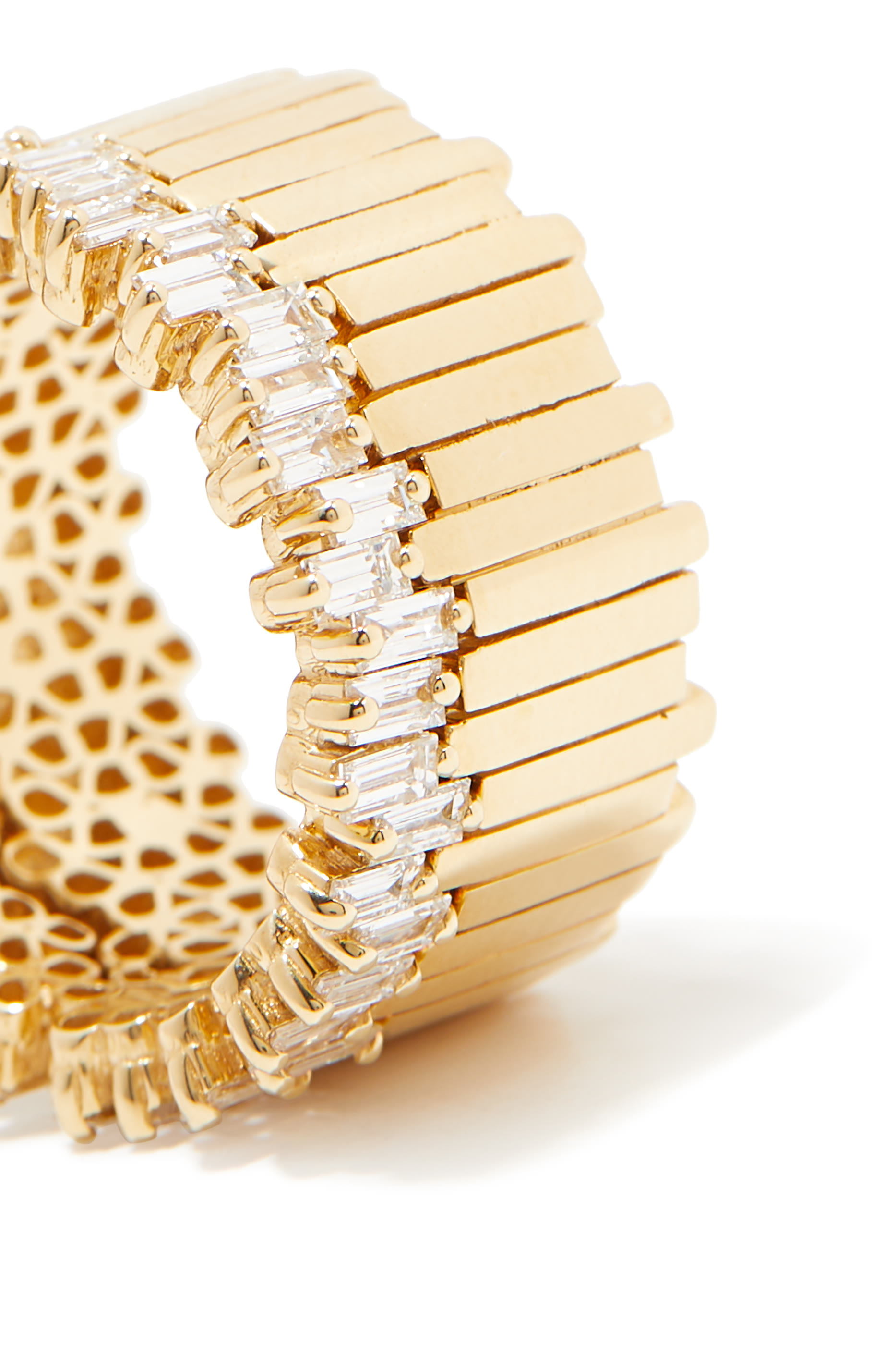 Two Row Eternity Band, 18K Gold & Diamonds