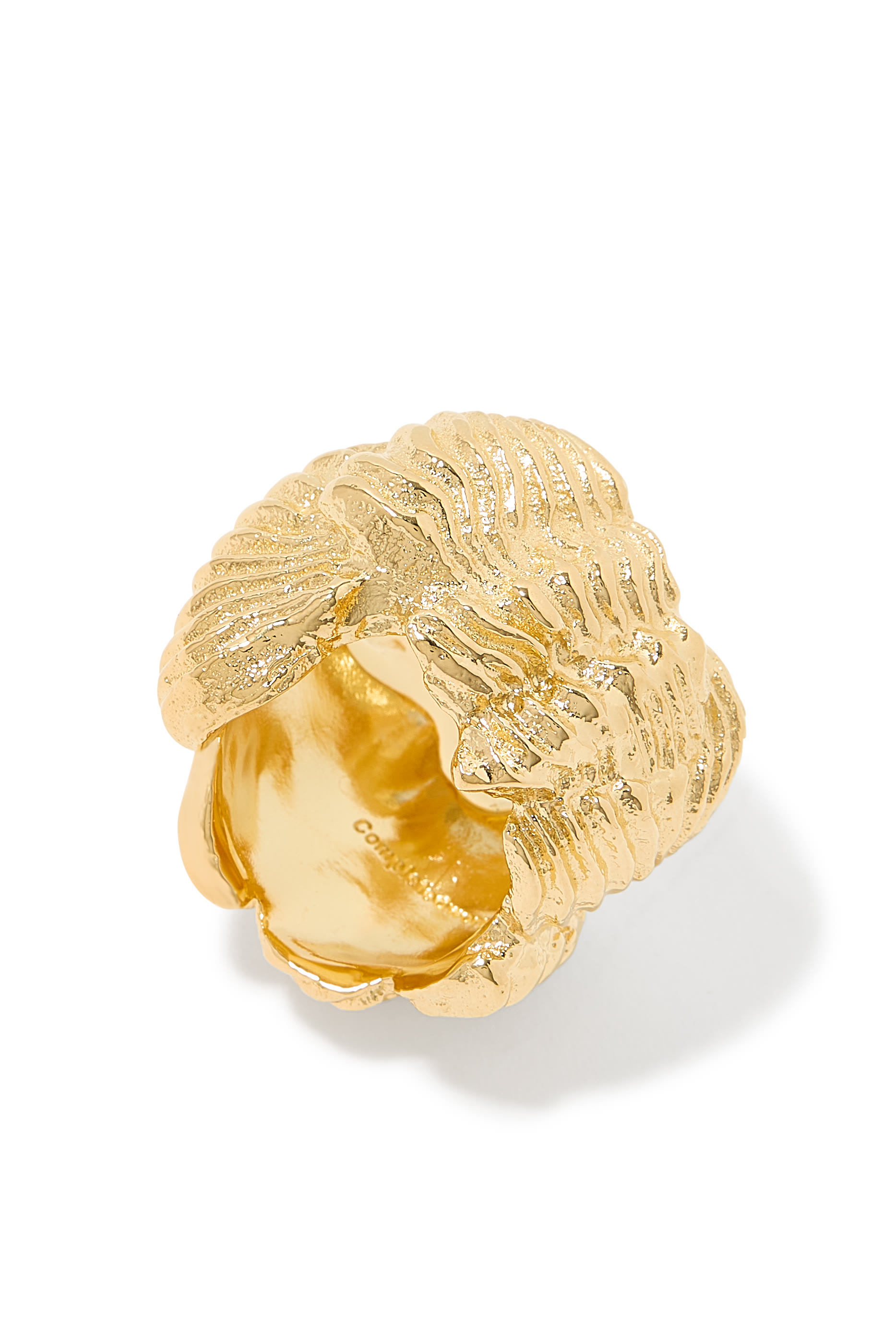 Buttercream (Or, The Icing On The Cake) Ring, 18K Yellow Gold Plated Brass