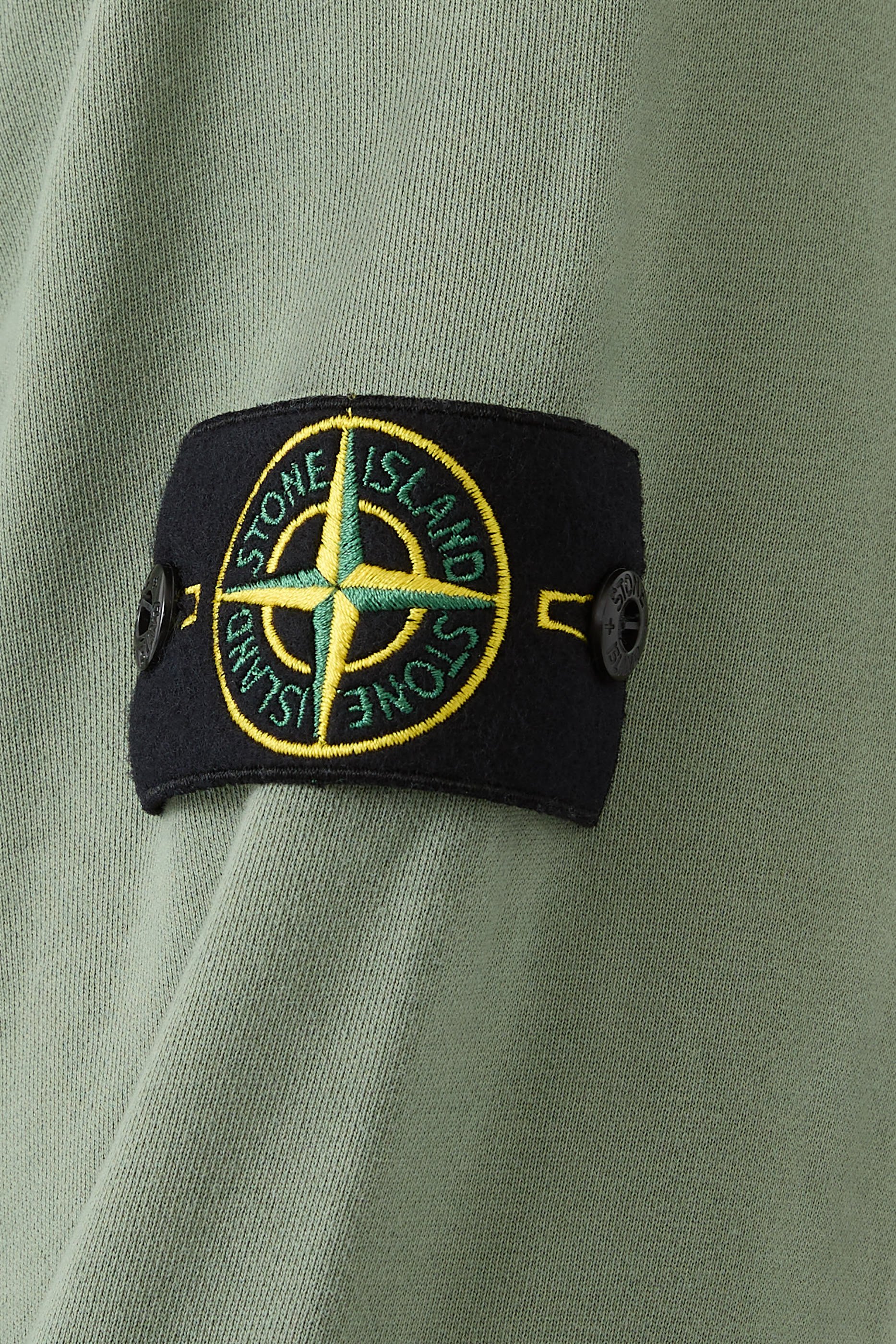 Logo Patch Organic Cotton Fleece Hoodie