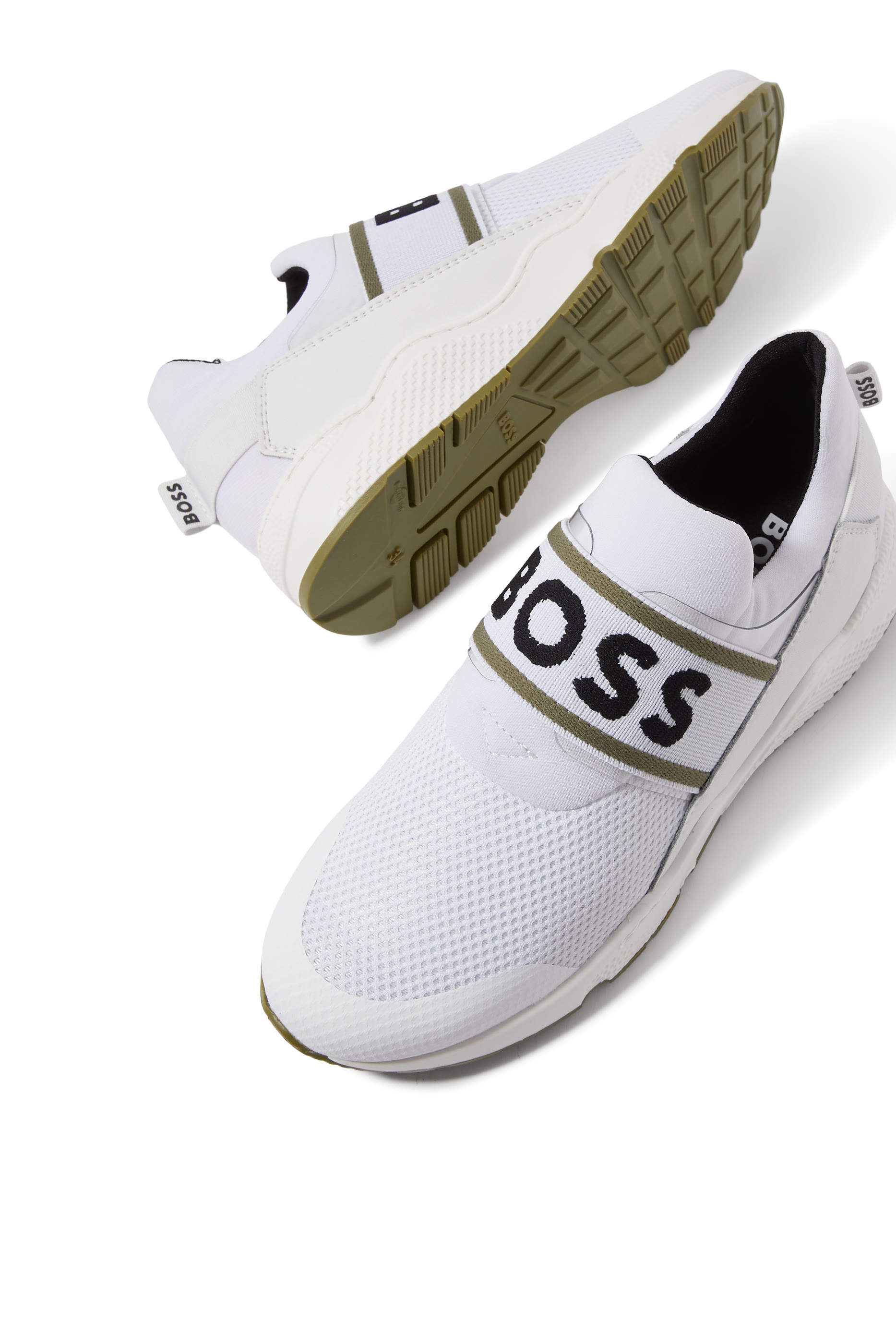 Kids' Leather & Mesh Sneakers