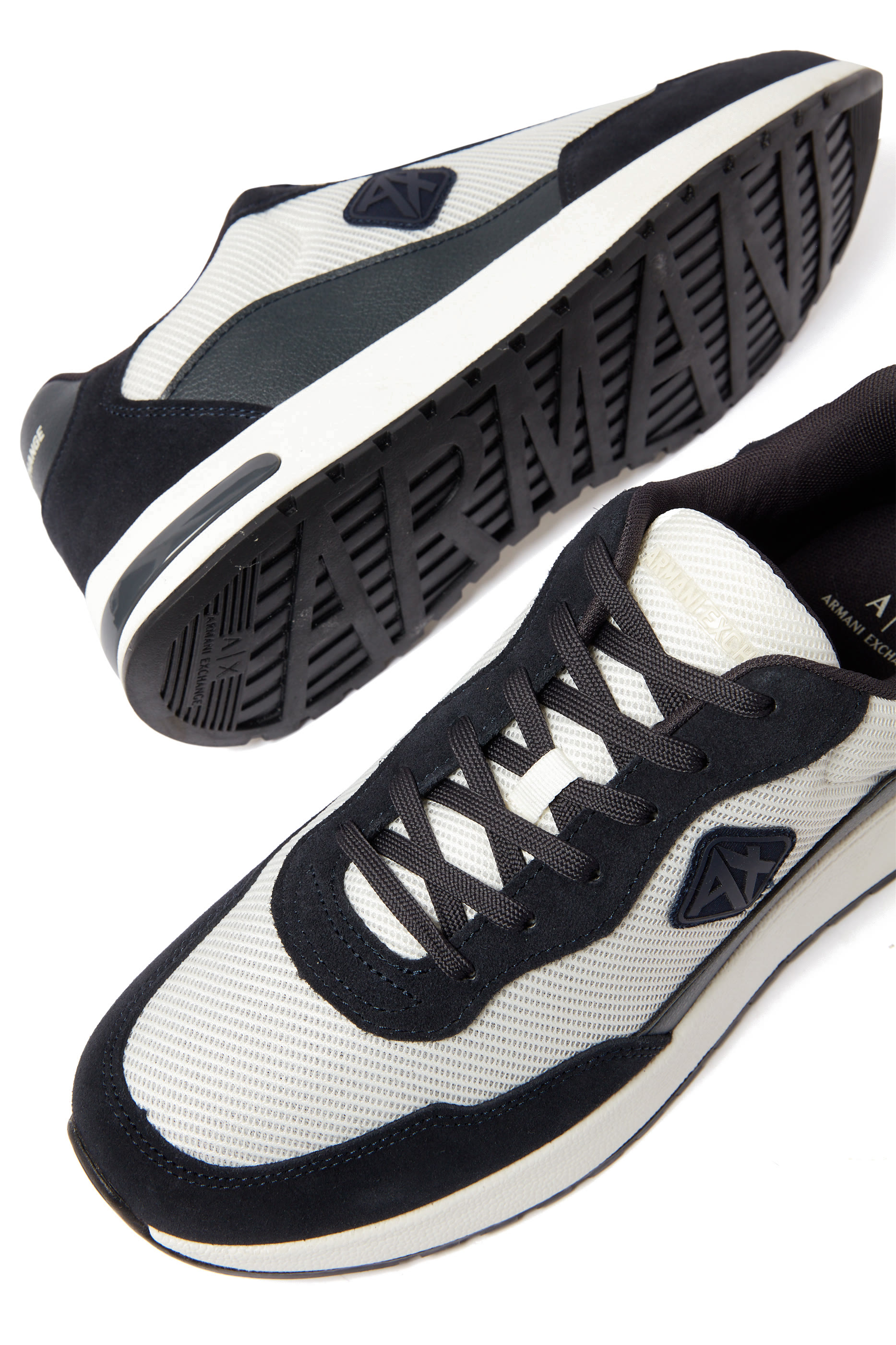 Rubber Logo Mesh Sneakers