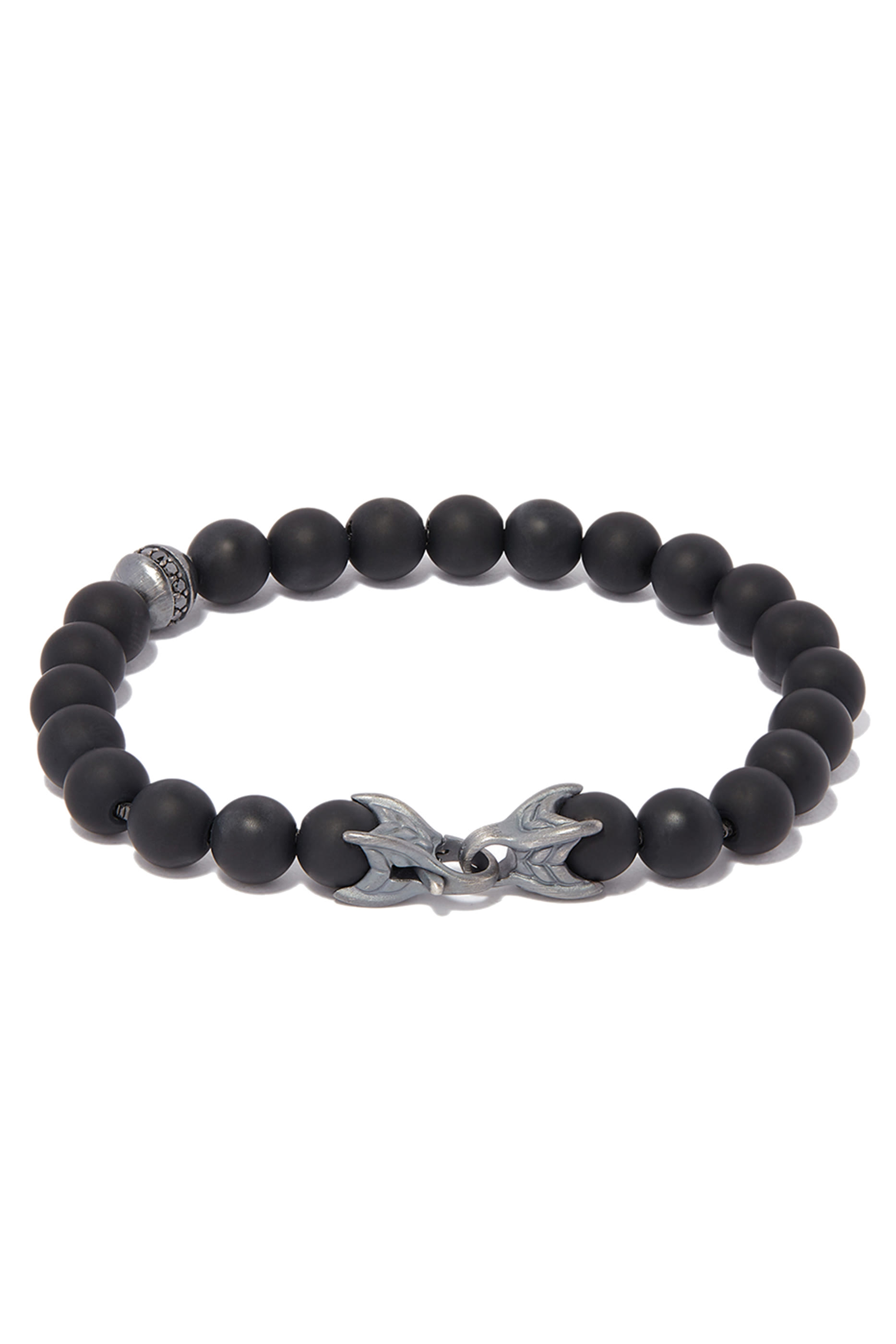 Spiritual Black Diamonds & Onyx Beads Bracelet