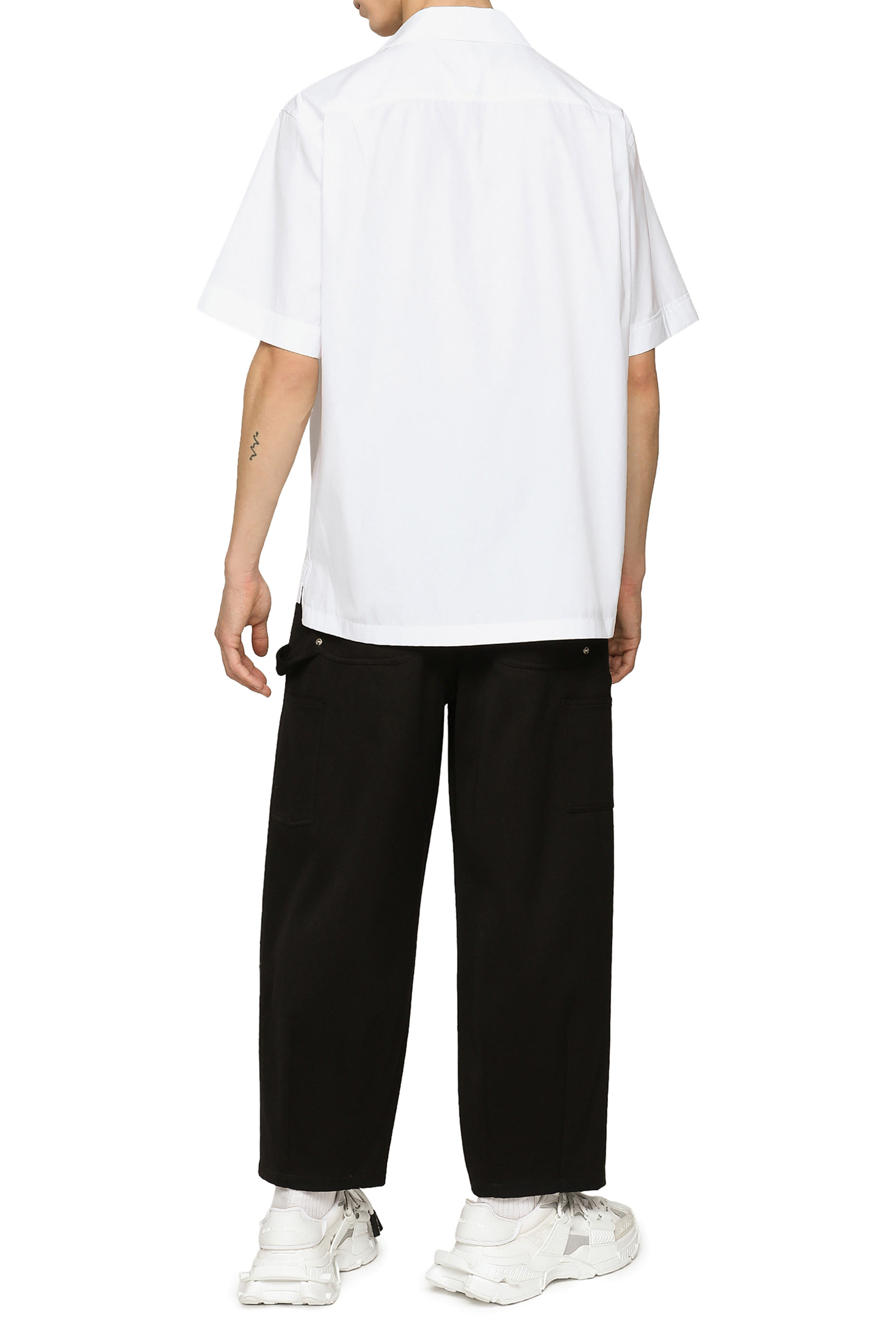 Logo Tag Cotton Hawaiian Shirt