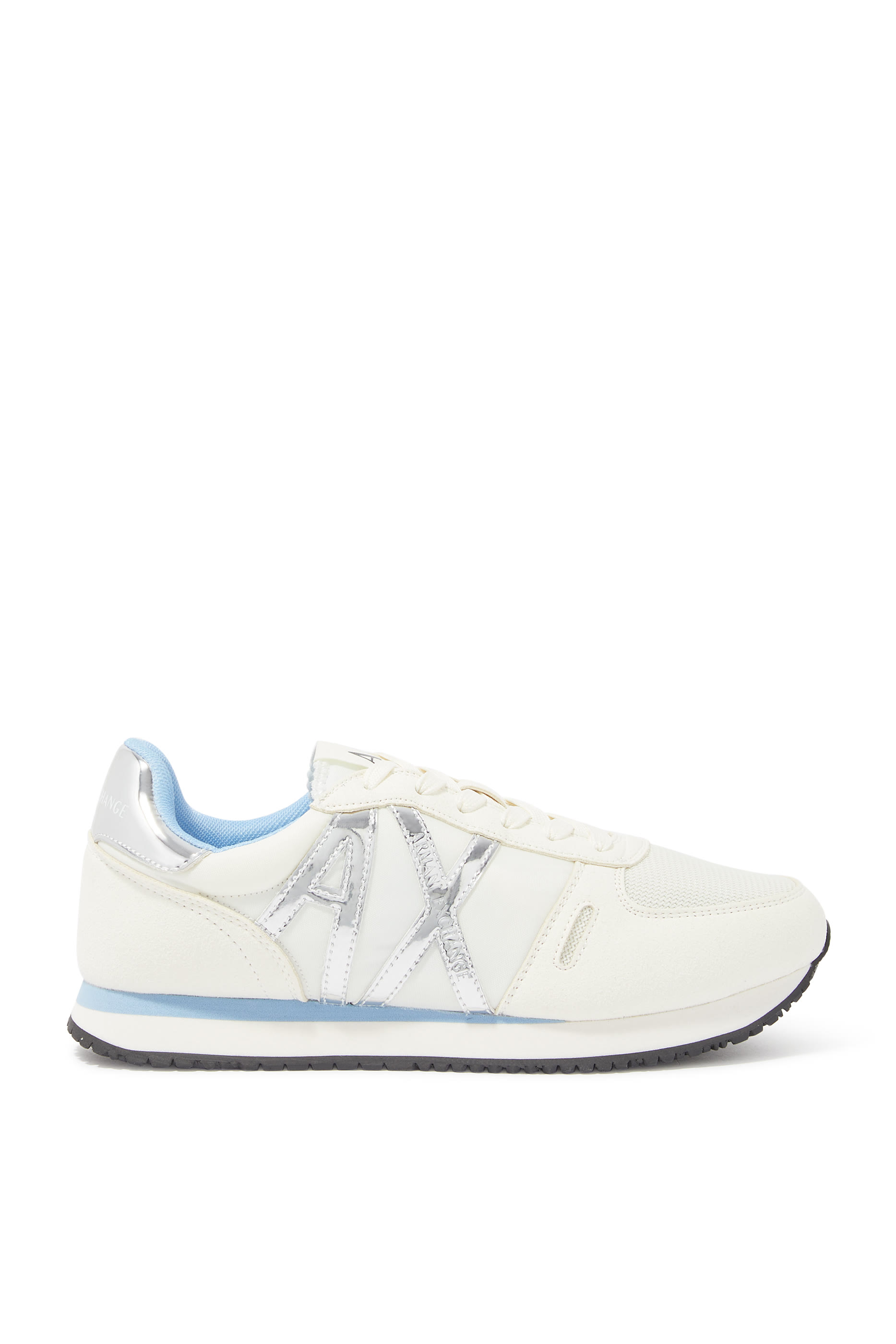 Logo Microfiber Sneakers