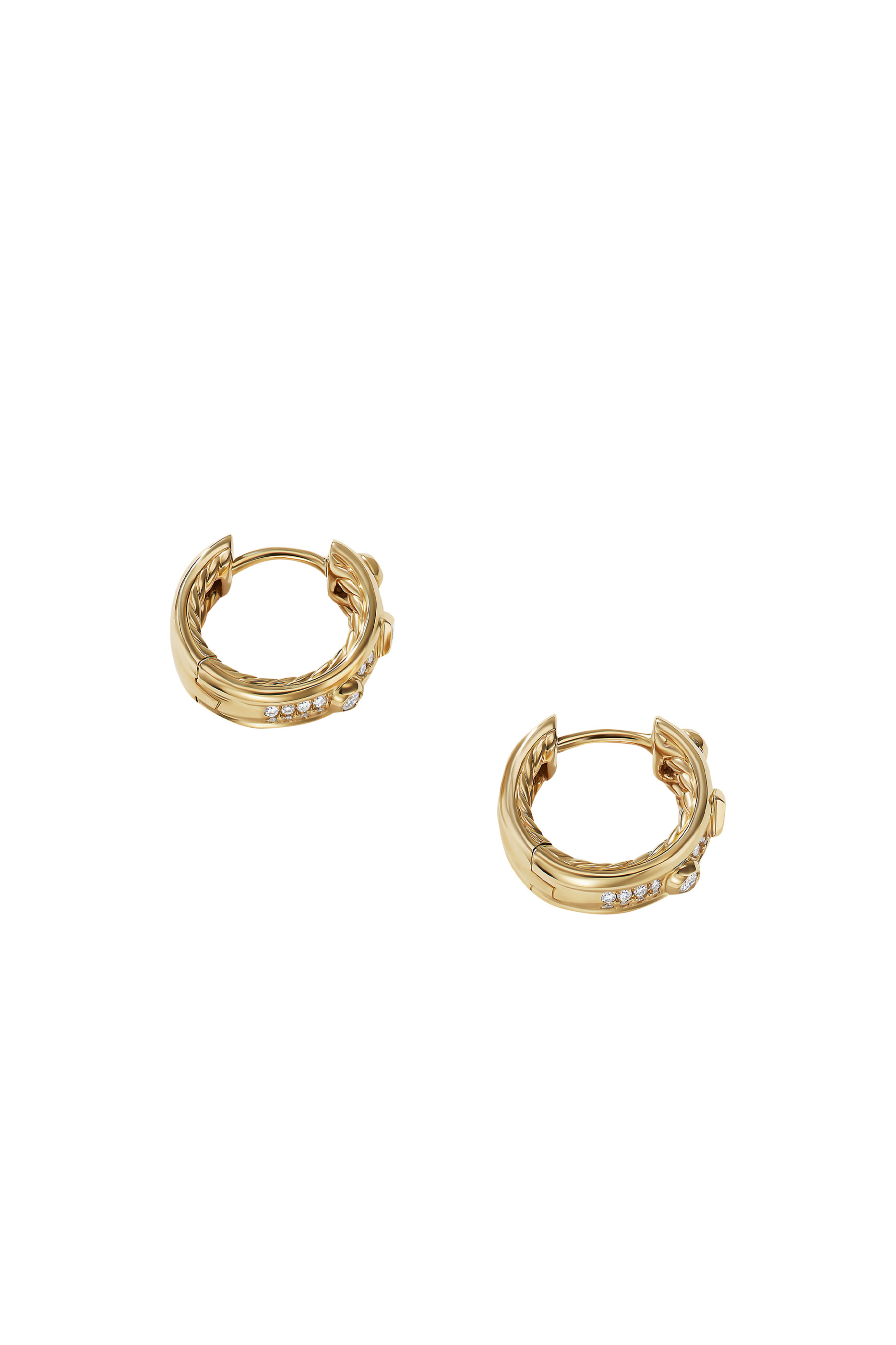 Modern Renaissance Huggie Hoop Earrings