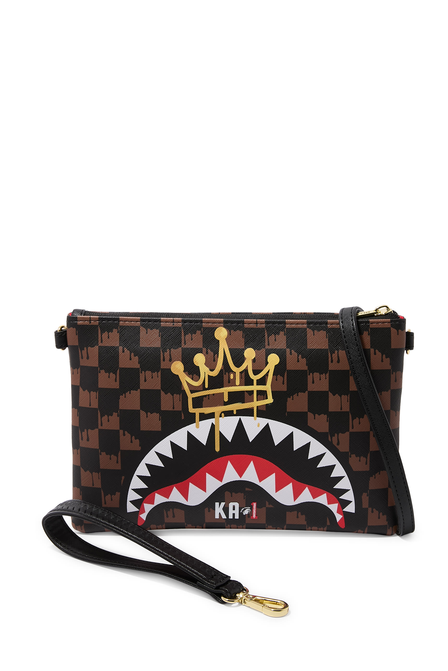 Kids Crown Drip Check x Ka1 Clutch Pouch