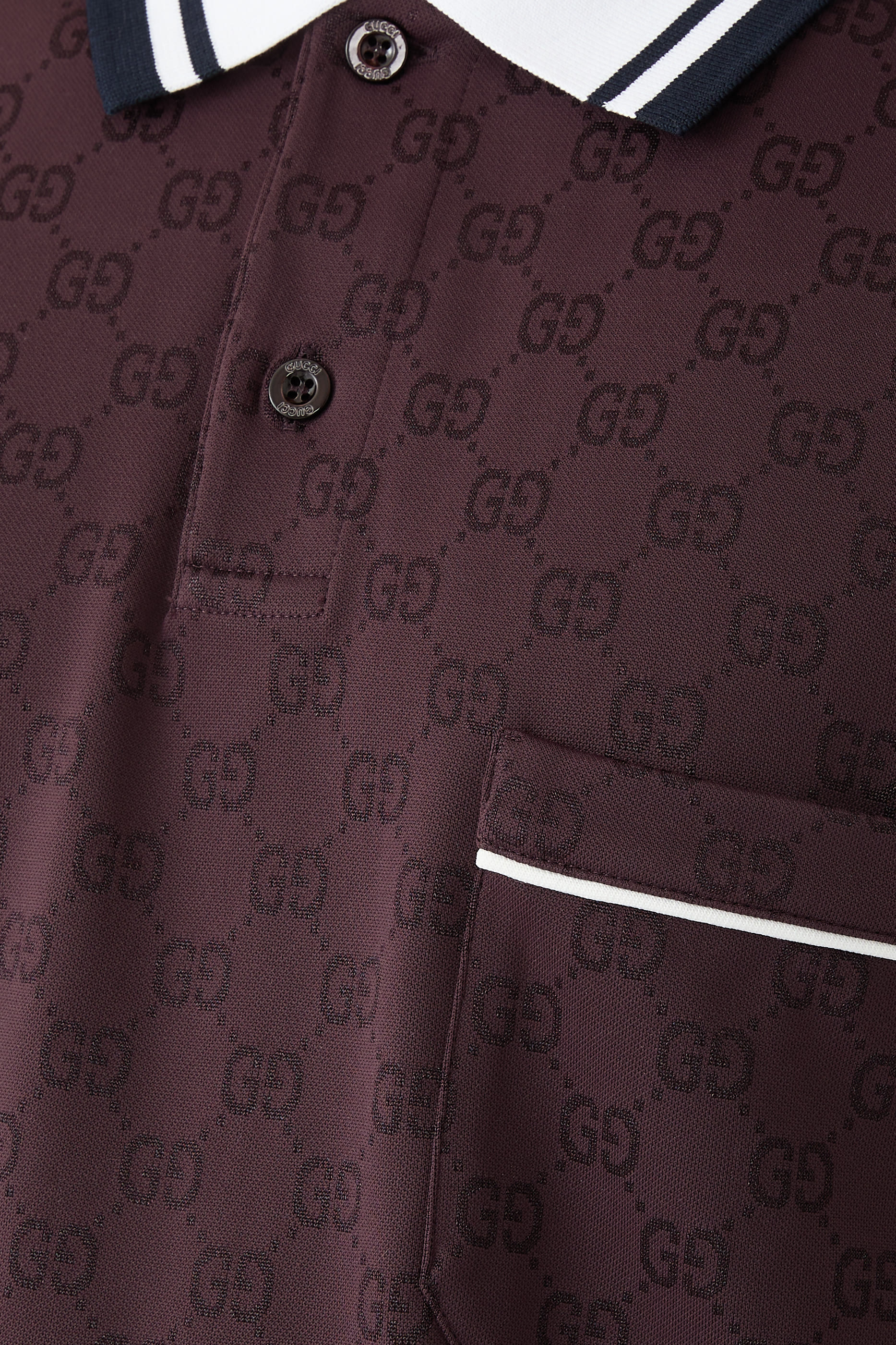 GG Nylon and Cotton Polo Shirt