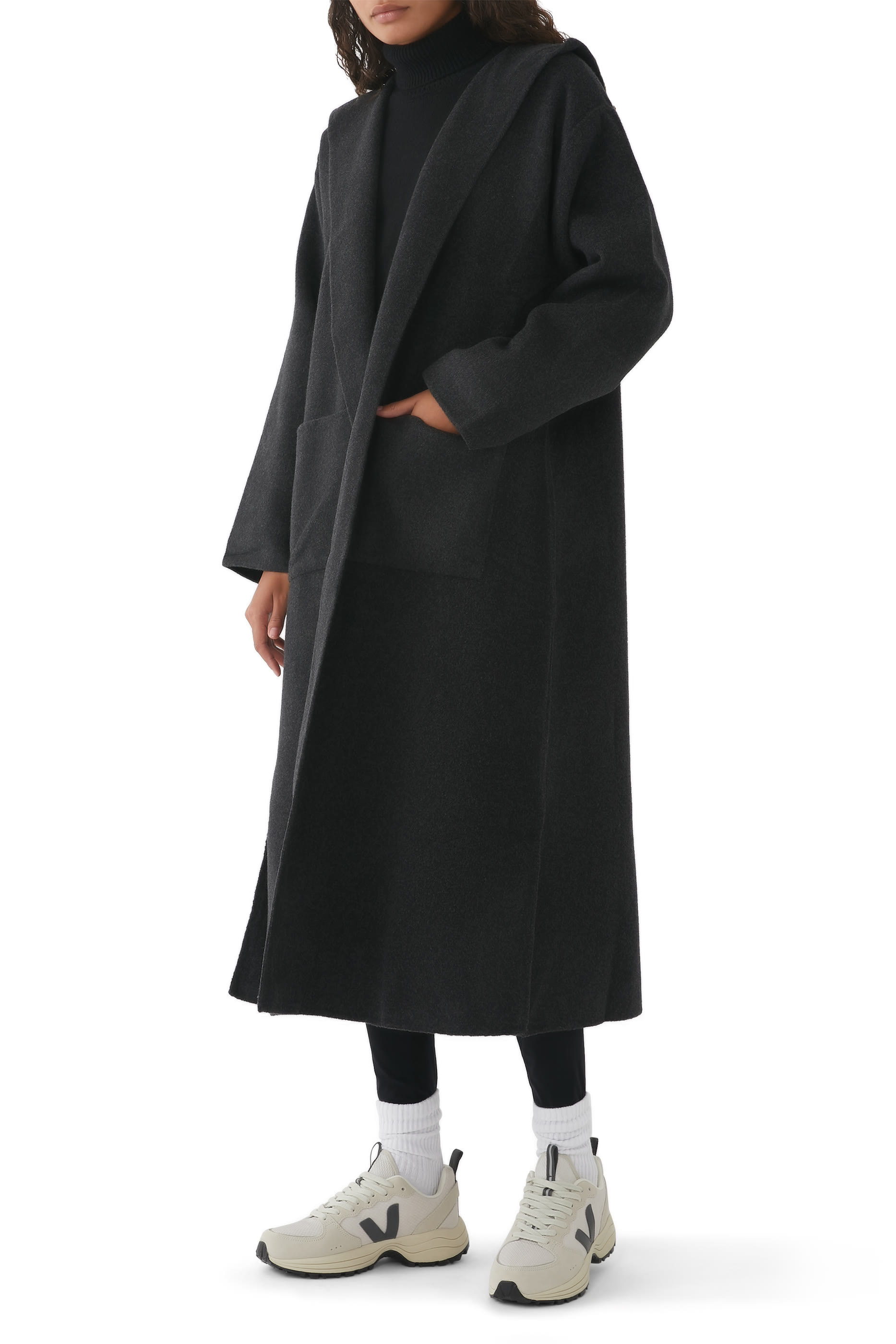 Wool Cloud Hooded Coat