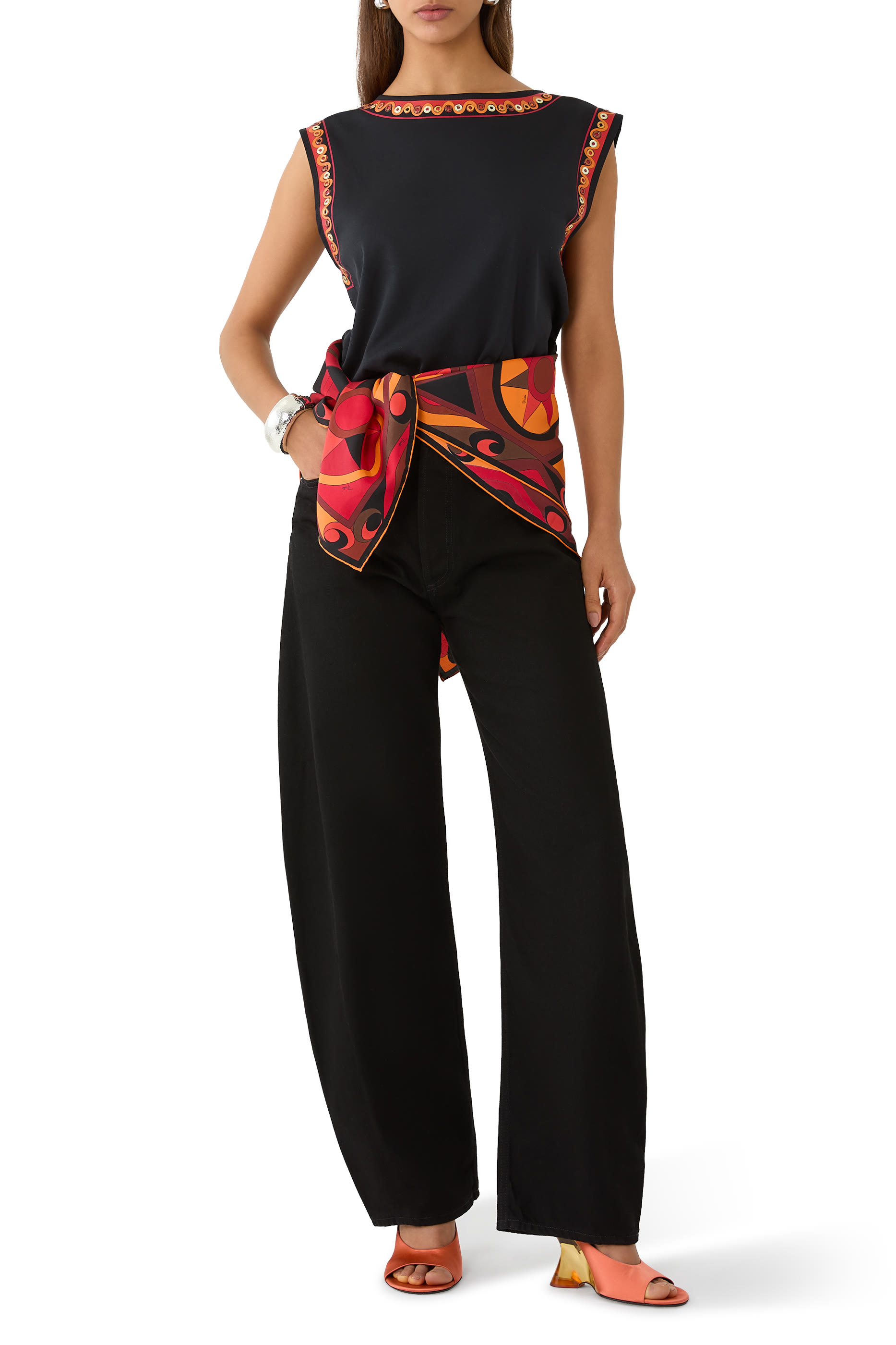 Bordi Stampa Sleeveless T-Shirt