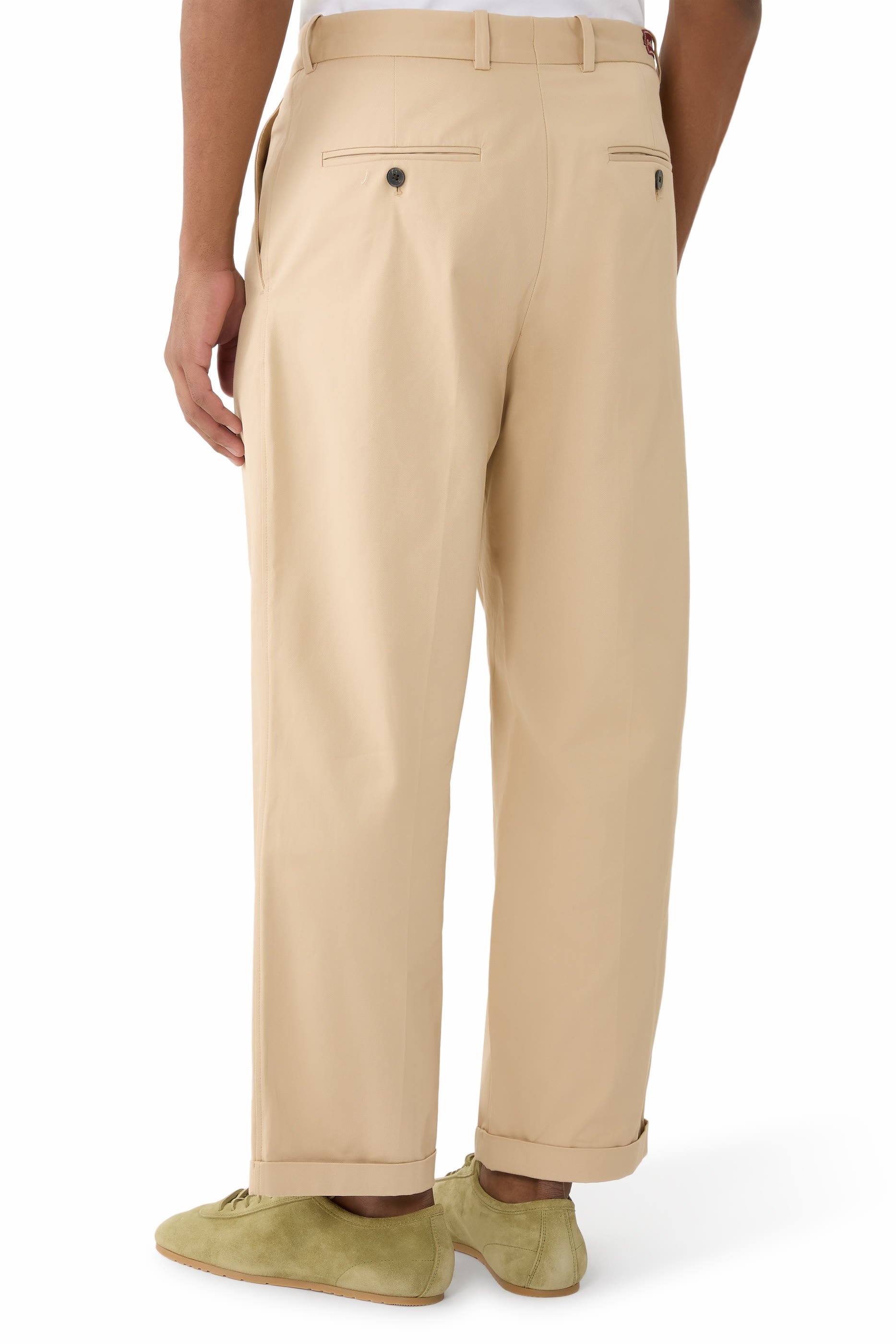 Cropped Cotton Pants