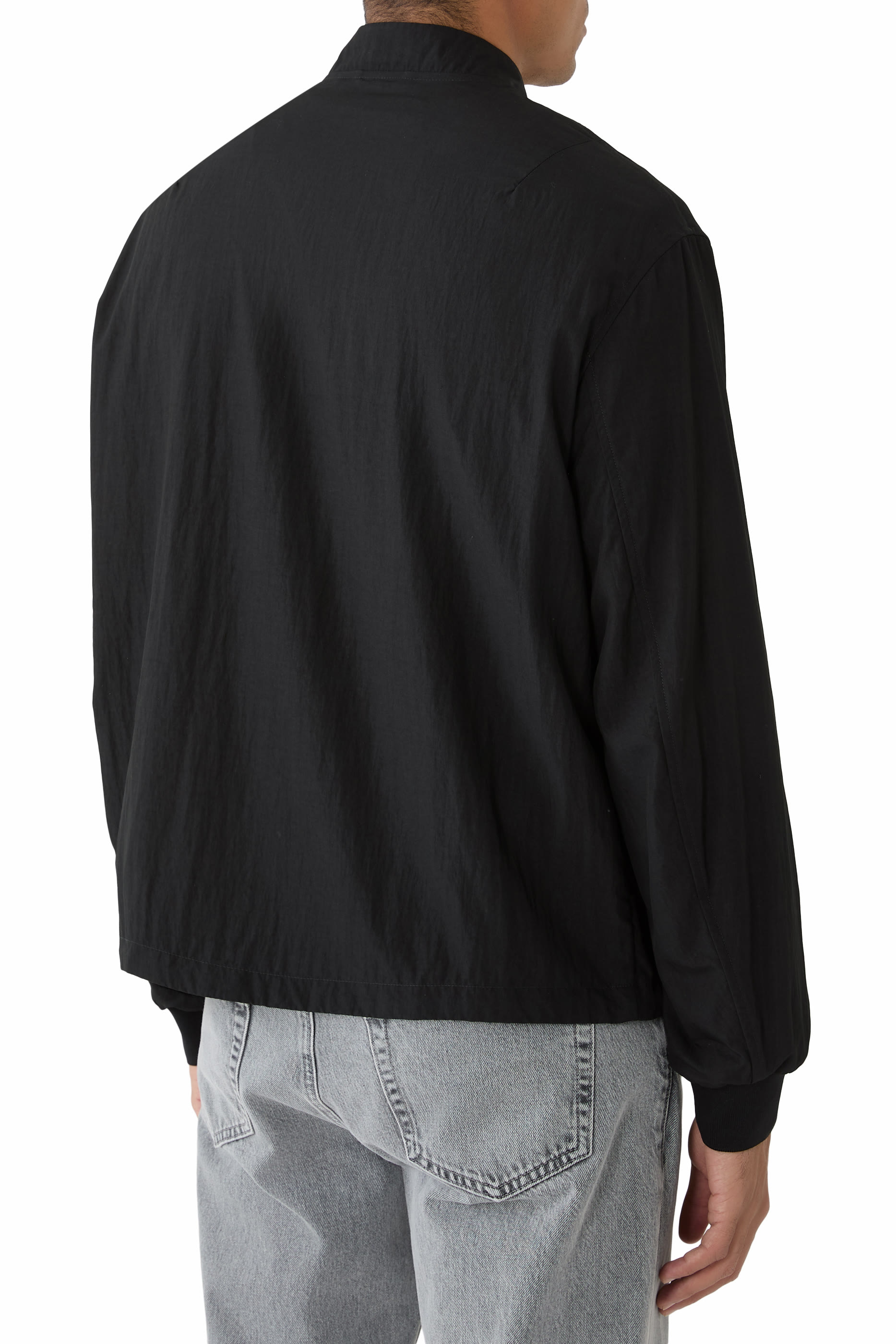 Micro Logo Embroidery Nylon Blouson