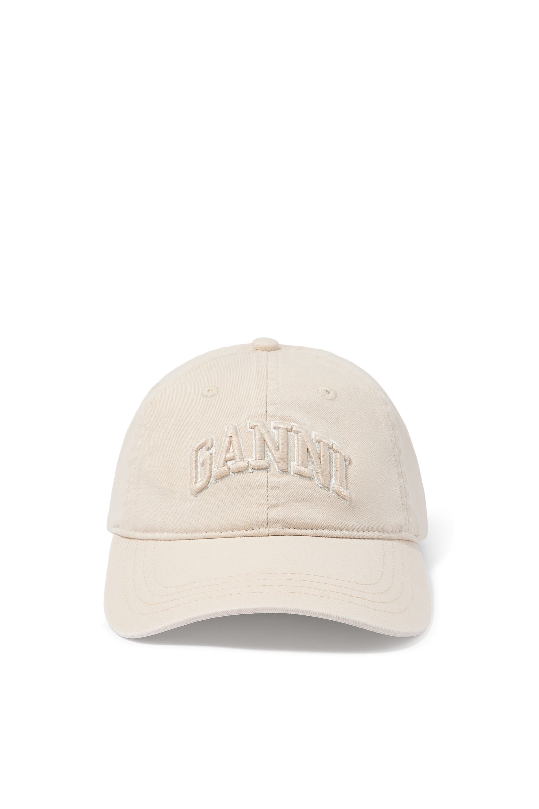 Logo Embossed Canvas Cap