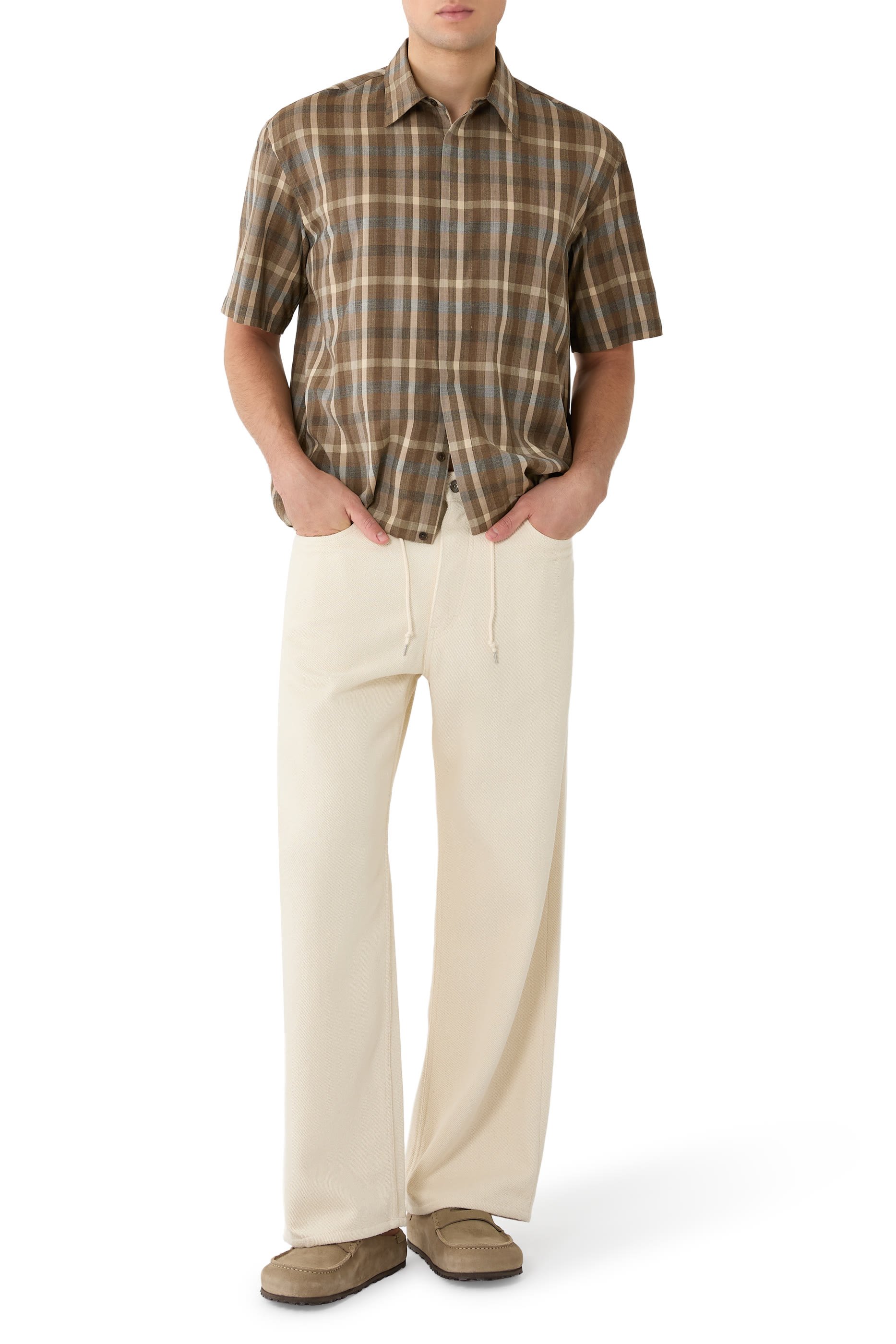 Super Fine Tropical Wool Check Shirt