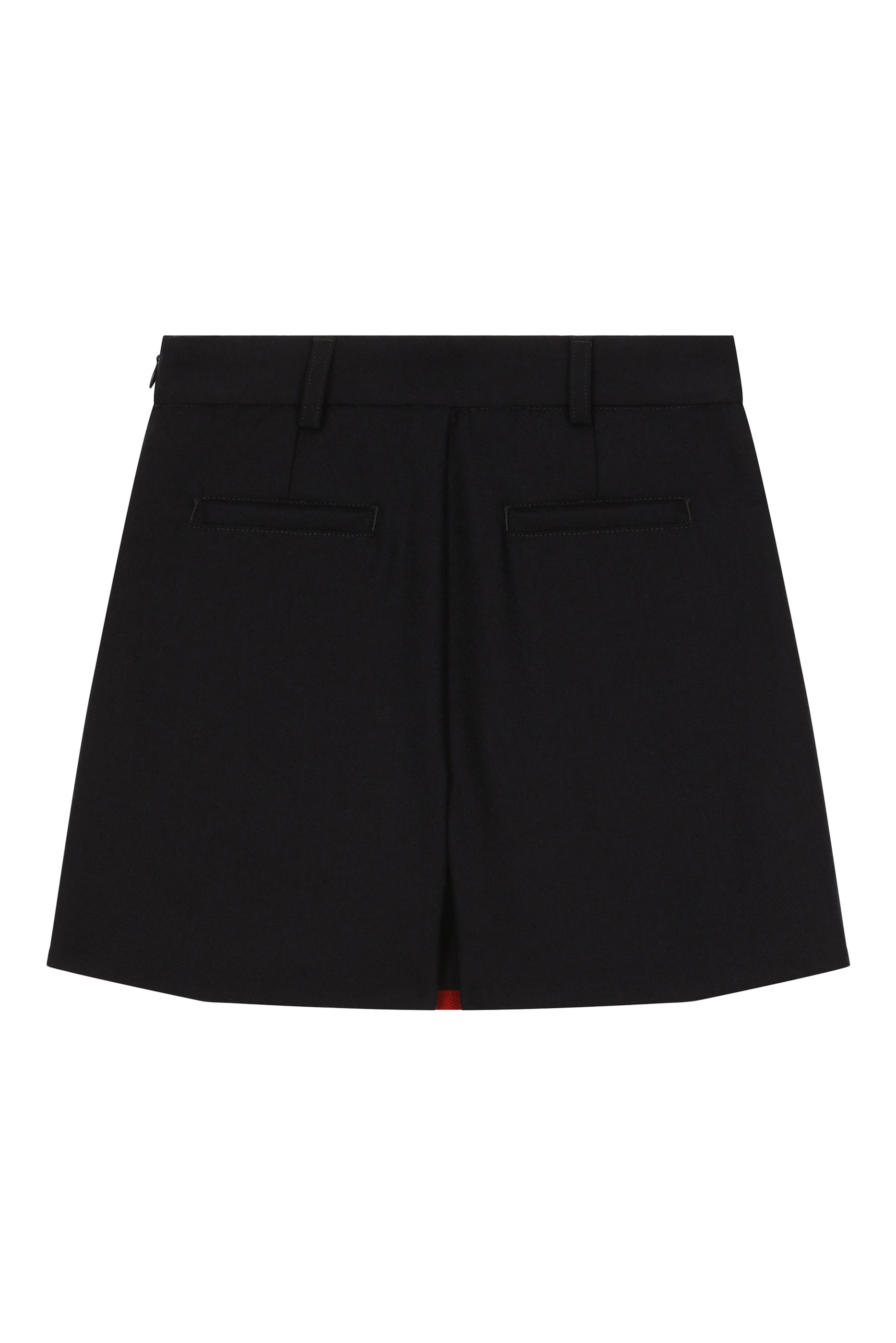 Kids Wool Skort with Decorative Buttons