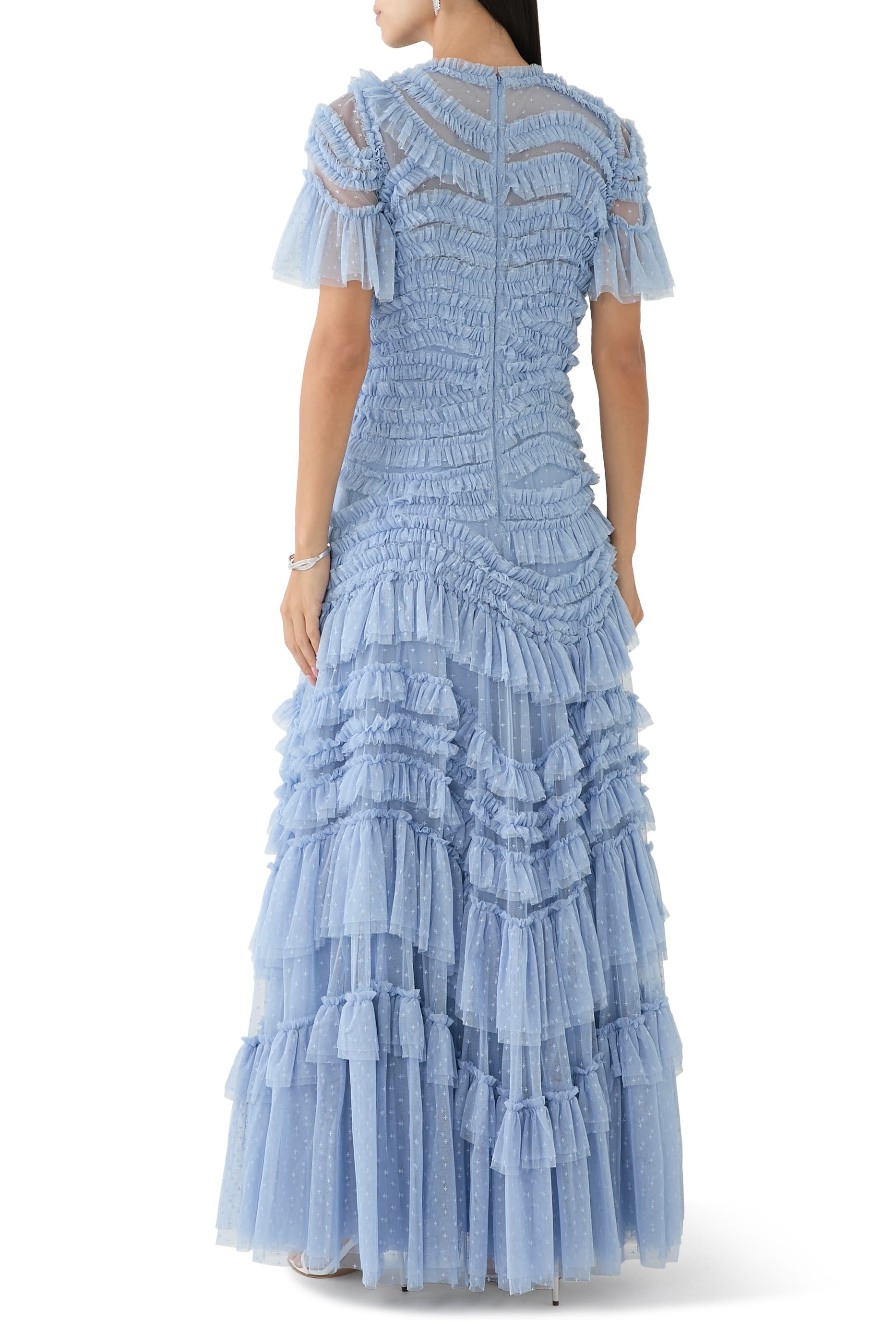 Wild Rose Ruffle Gown