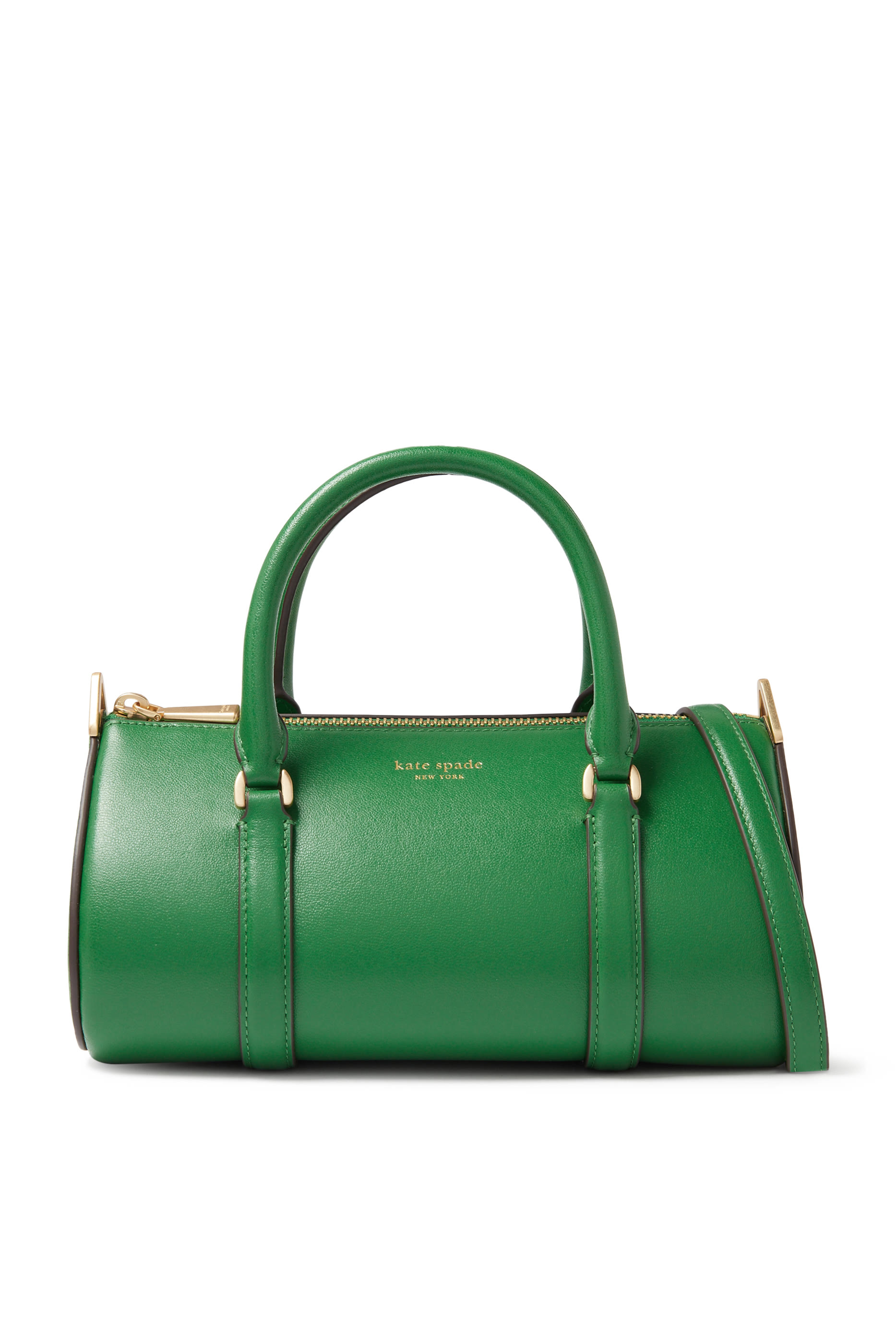 Leather Duffle Crossbody Bag