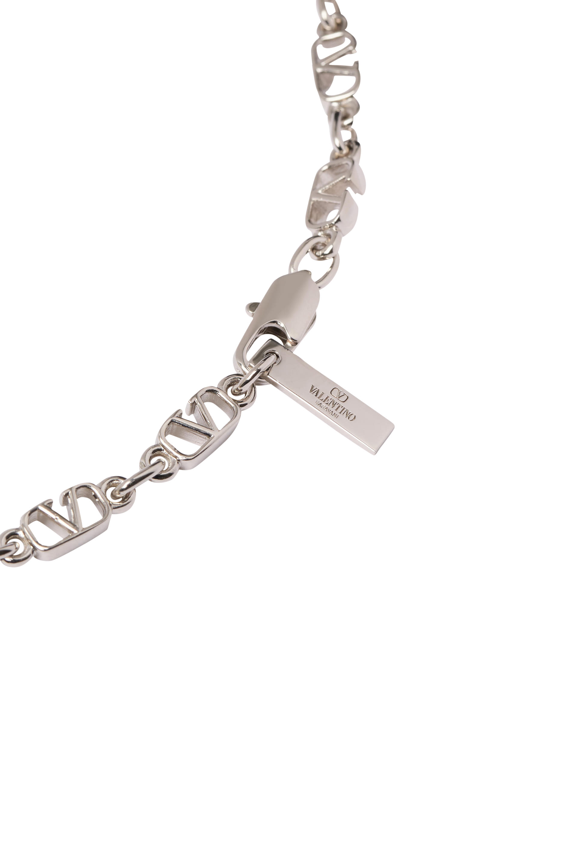 VLogo Signature Necklace, Metal