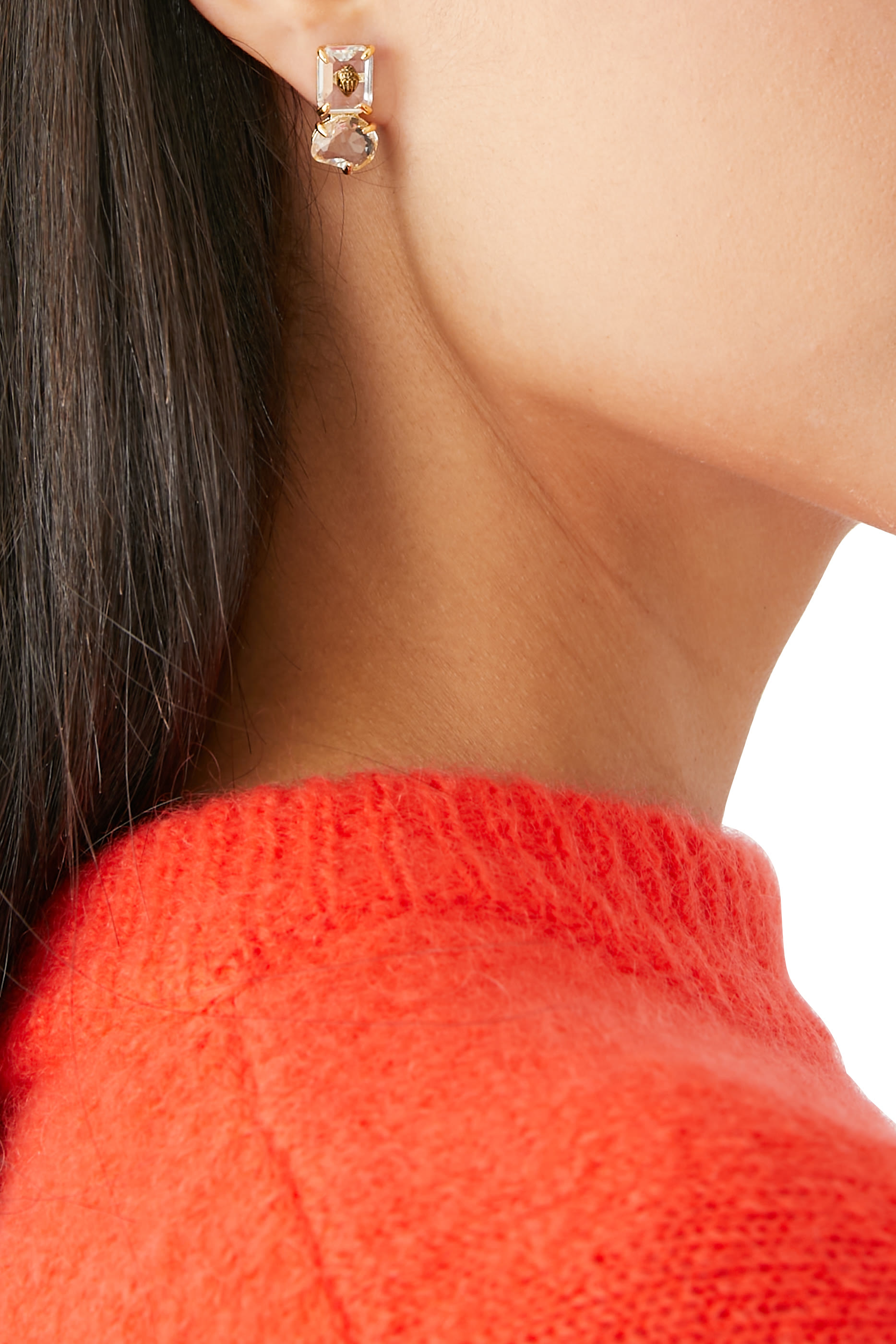 Signature Eagle Gem Drop Earrings