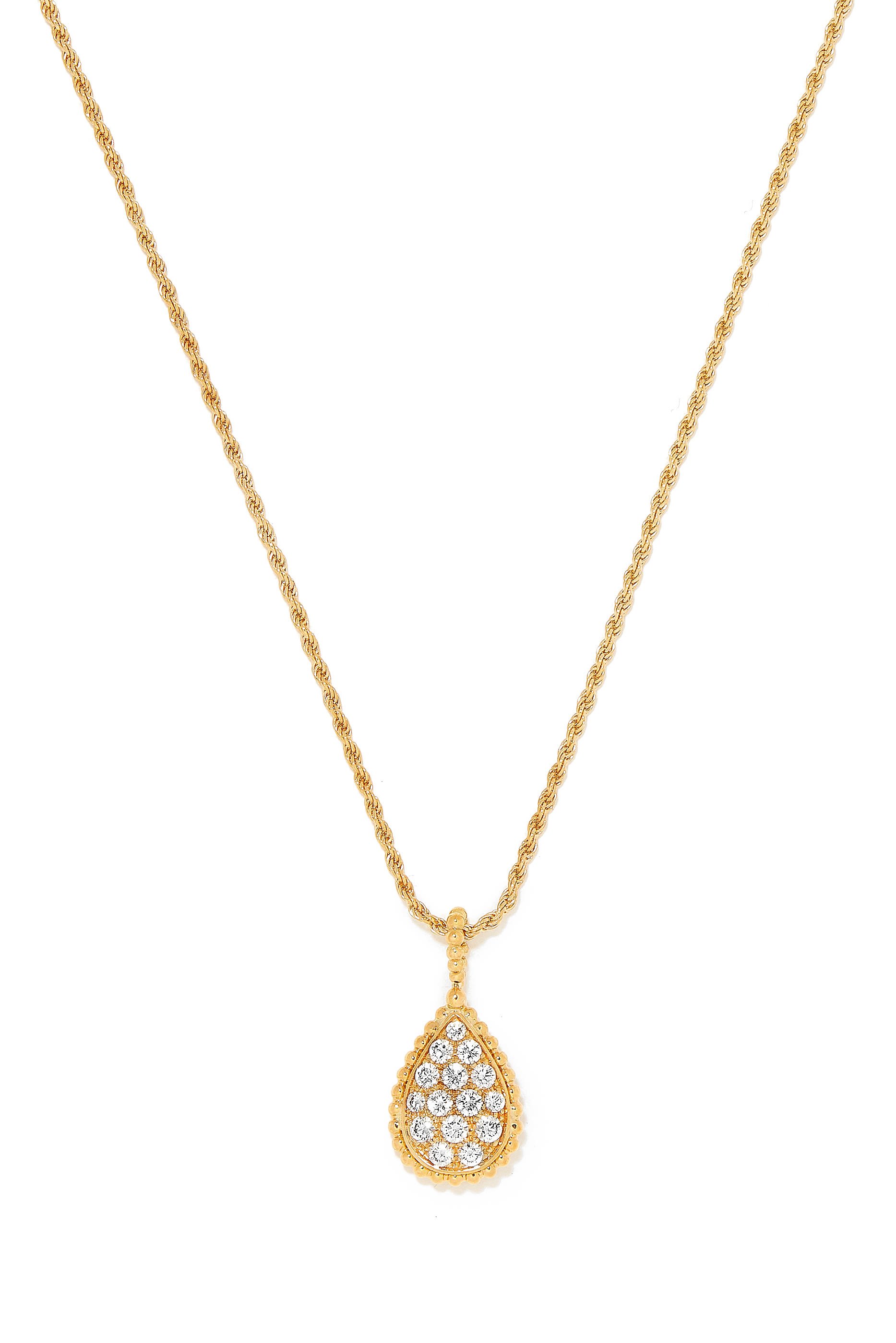 Serpent Bohème M Motif Pendant, Paved with Diamonds