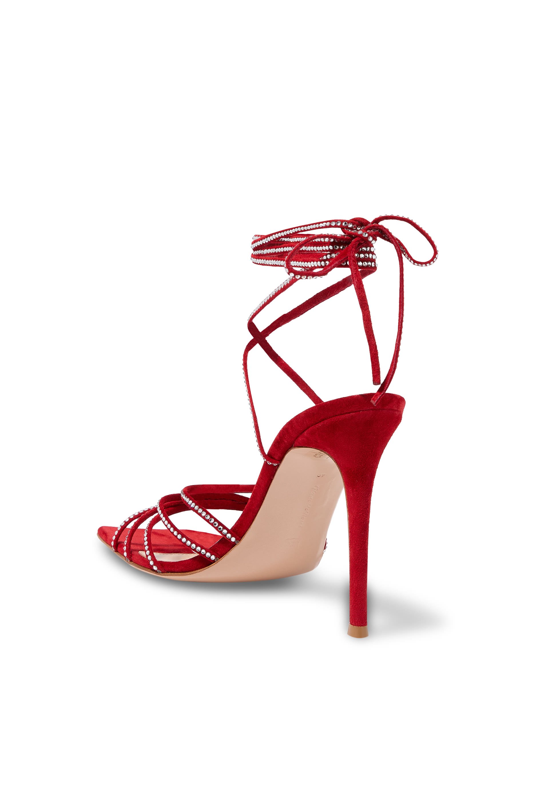 Crystal Embellished 70 Suede Sandals