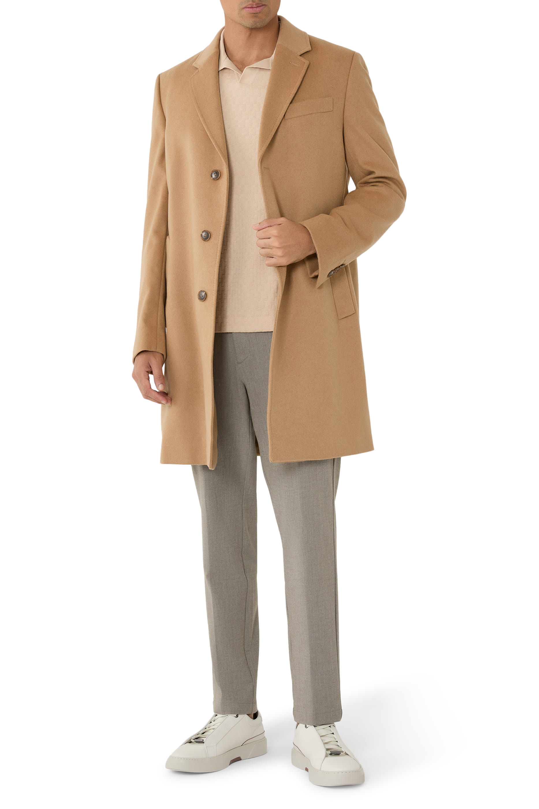 Wool & Cashmere Slim-Fit Coat