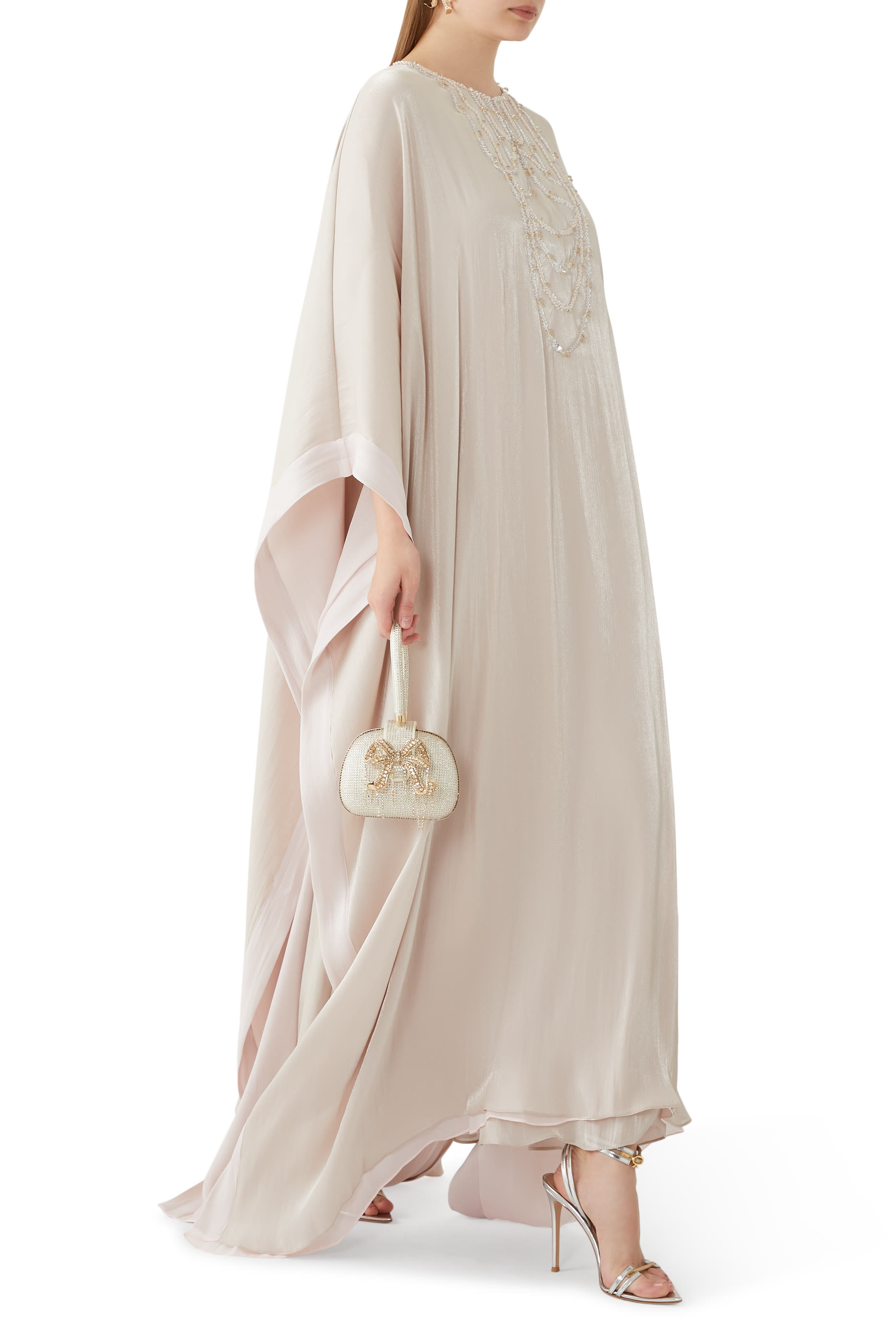 Embroidered Kaftan Dress