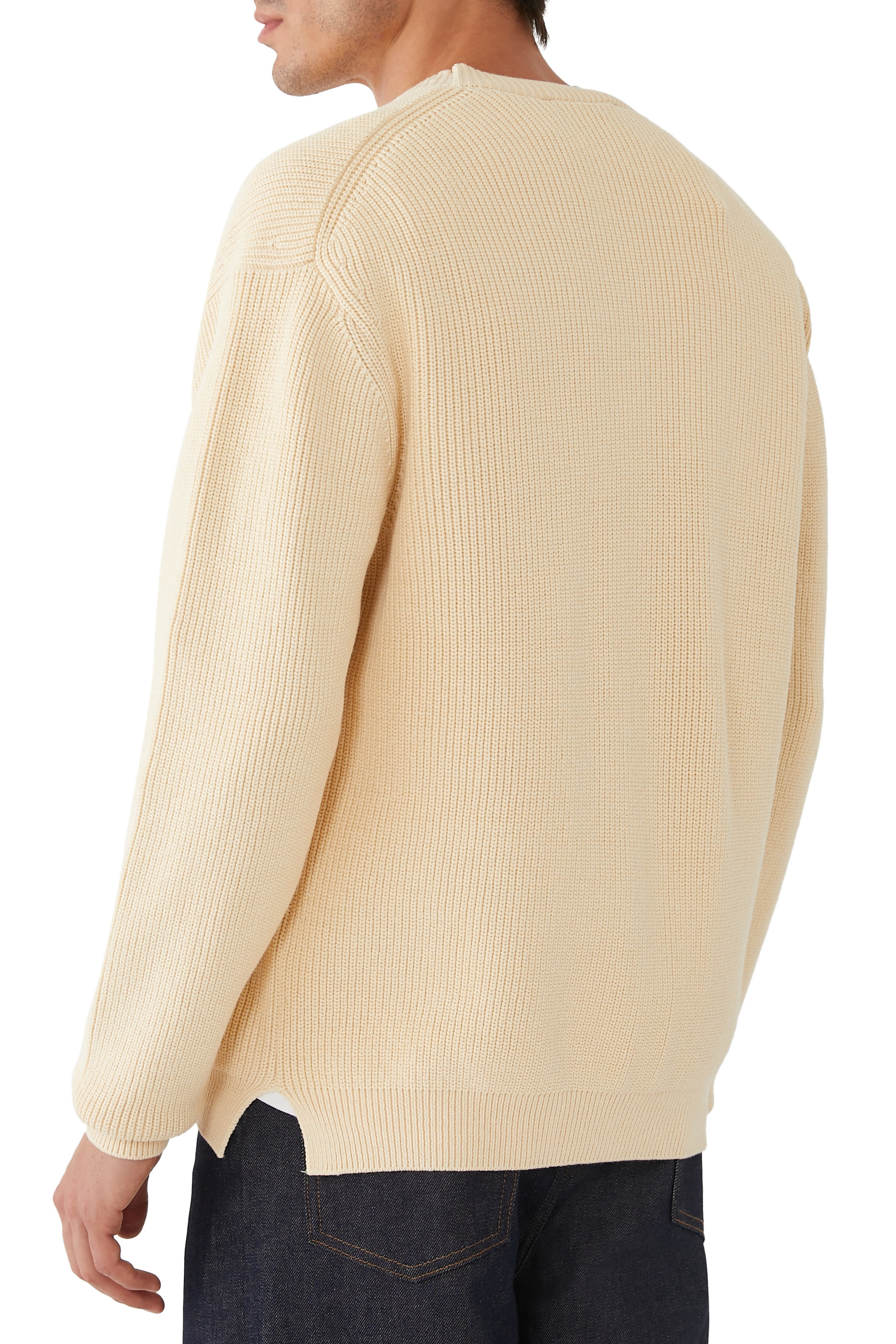 Bold Fox Head Patch Comfort Ribbed Cardigan